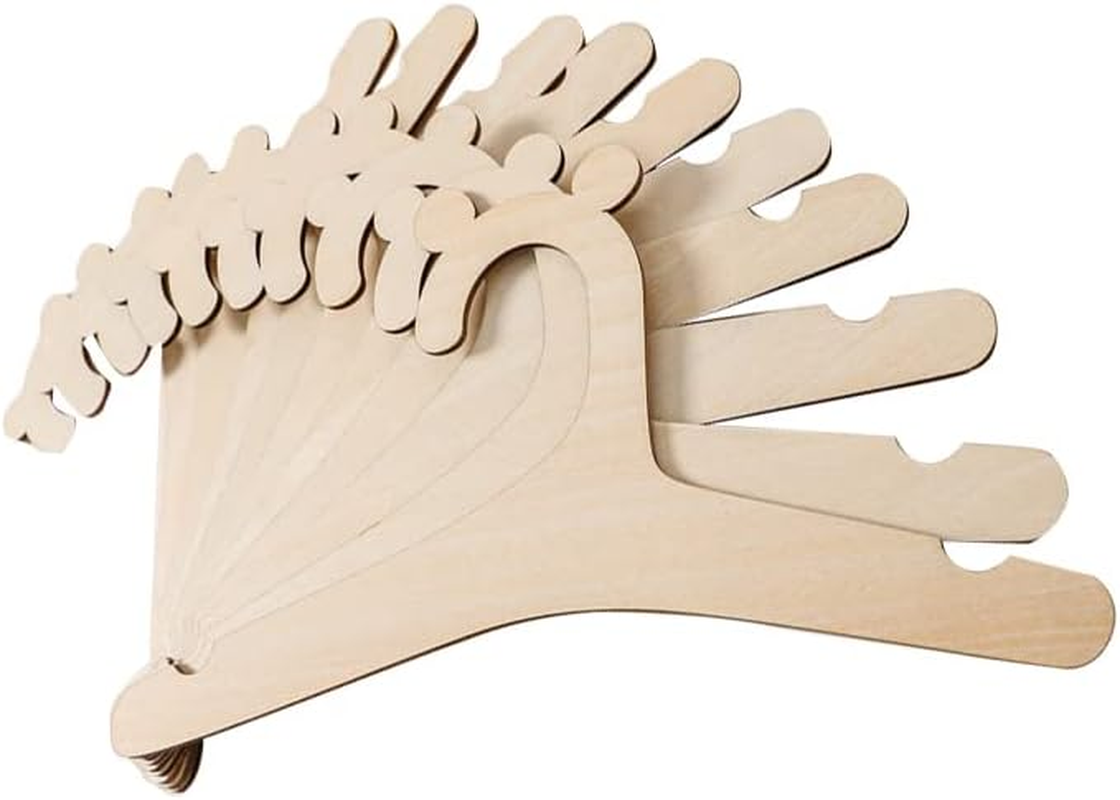 Newborn Hangers for Baby Clothes,Baby Children Wooden Hangers for Clothes Hangers - 30 Pcs Set (9 Inches) image number 4