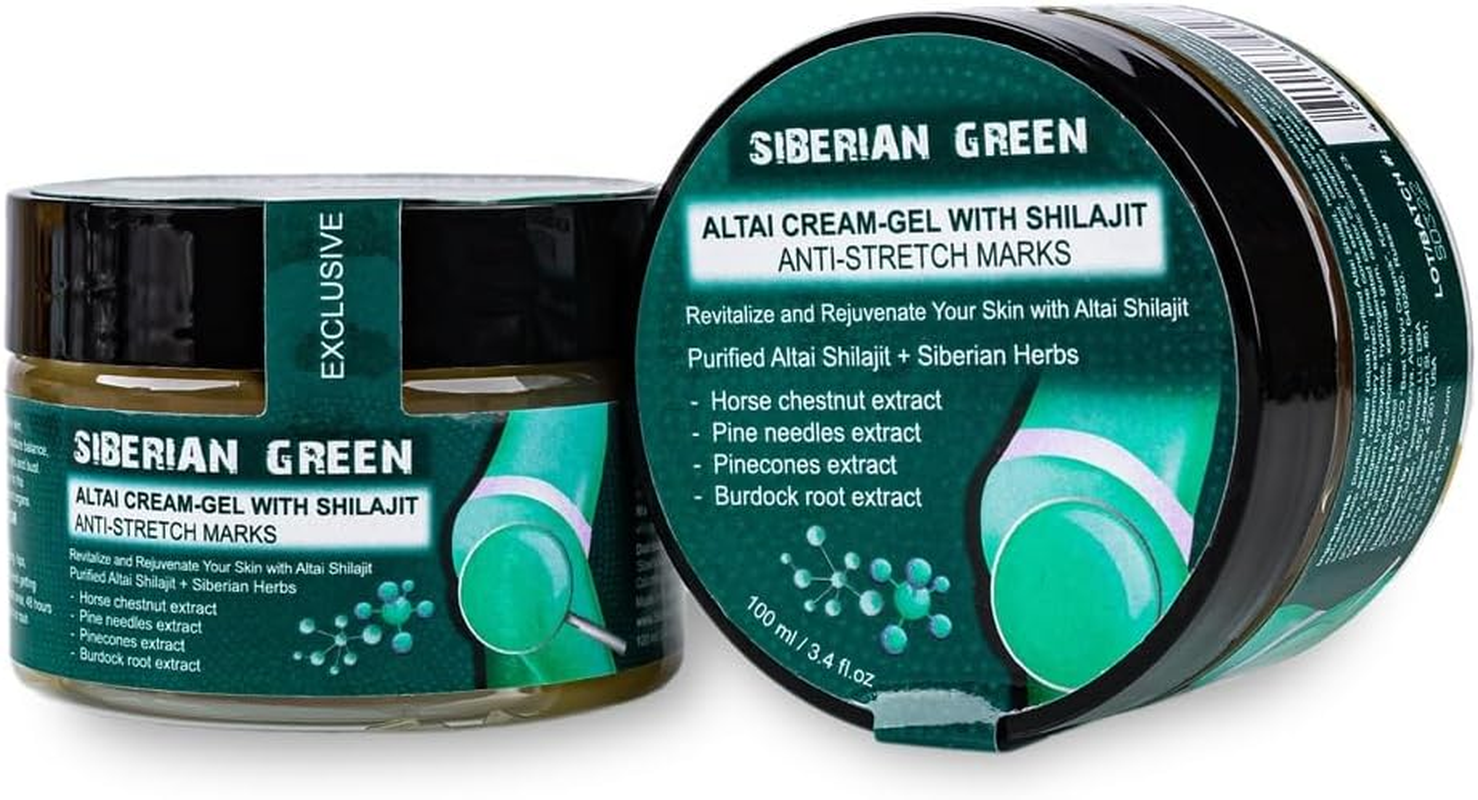 Siberian Green Altai Cream-Gel &ldquo;Anti-Stretch Marks&rdquo; with Shilajit and Siberian Herbs 100Ml image number 1