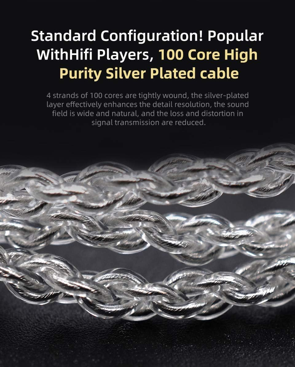 KZ ZSN PRO X Dual Driver Earbuds Headphone, Hifi Stereo Sound Earphone with Balanced Armature and Dynamic Driver Ergonomic Comfortable Headset (Golden with Microphone) image number 3