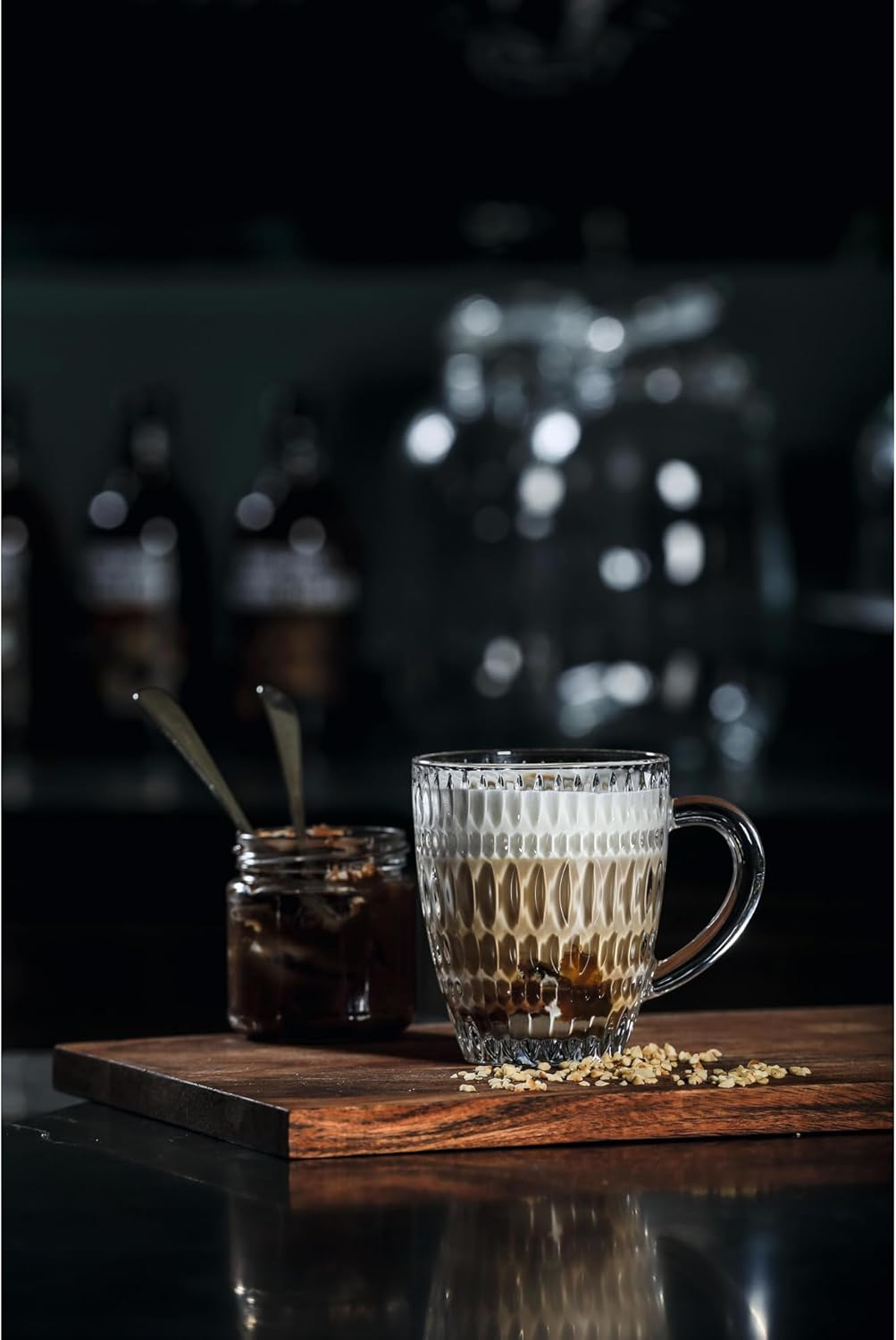 Nachtmann 104908 Set of 2 Crystal Glass Coffee Mugs 392 Ml Ethnic Barista image number 1