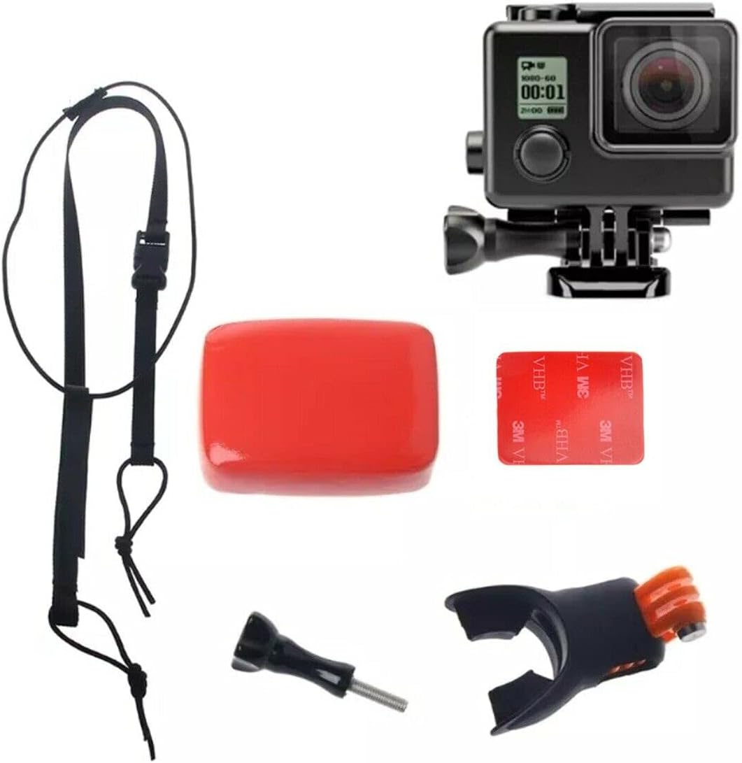 Surfing Mouth Mount Mouthpiece Accessory Kit + Floaty + Neck Lanyard Designed for All Gopro Hero, Osmo, Akaso + Other Action Cameras image number 3