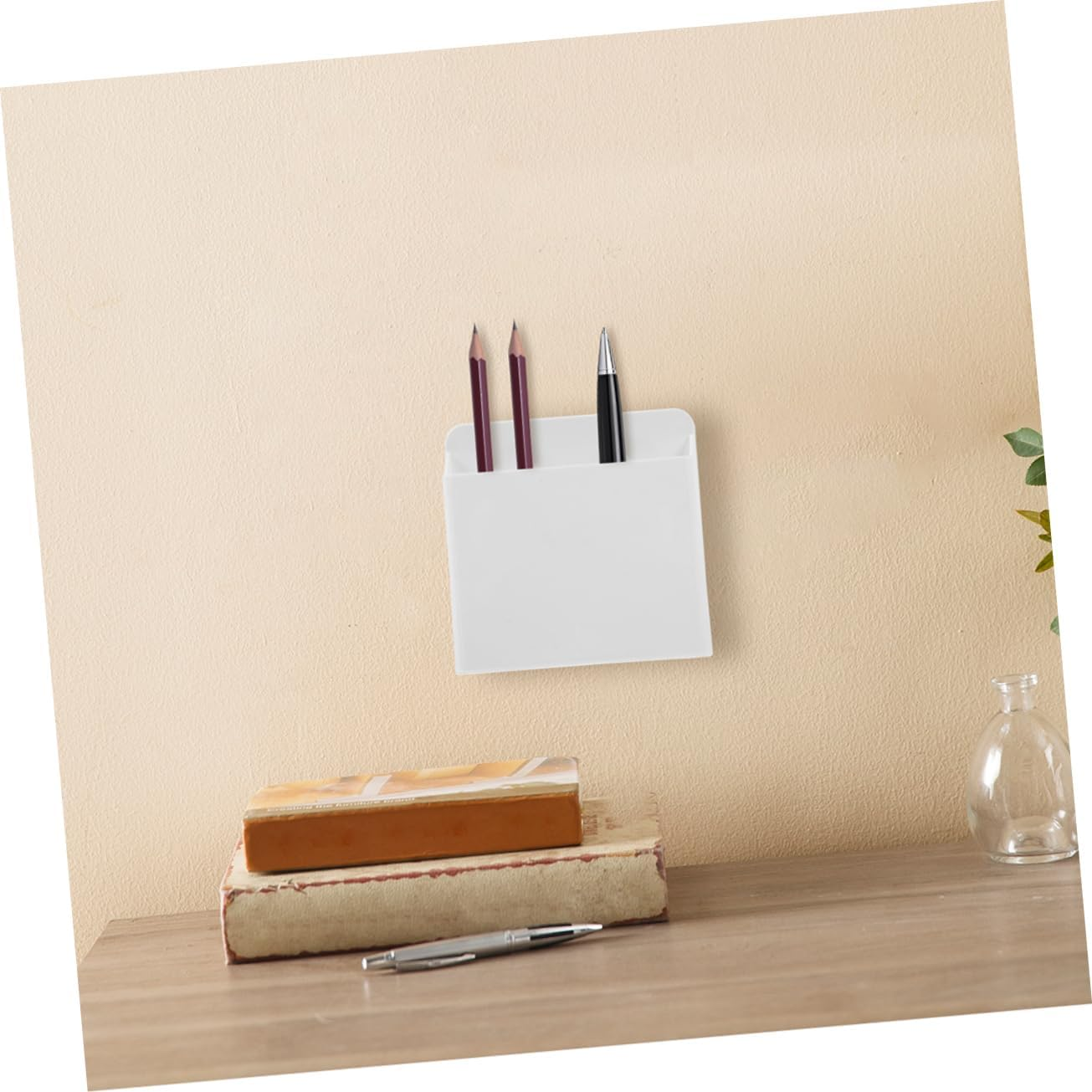 Tofficu 8Pcs Suction Cup Pencil Case for Whiteboard Pen Holder Organizer Includes Board Holder Marker for Wall Office Desk Accessory image number 6