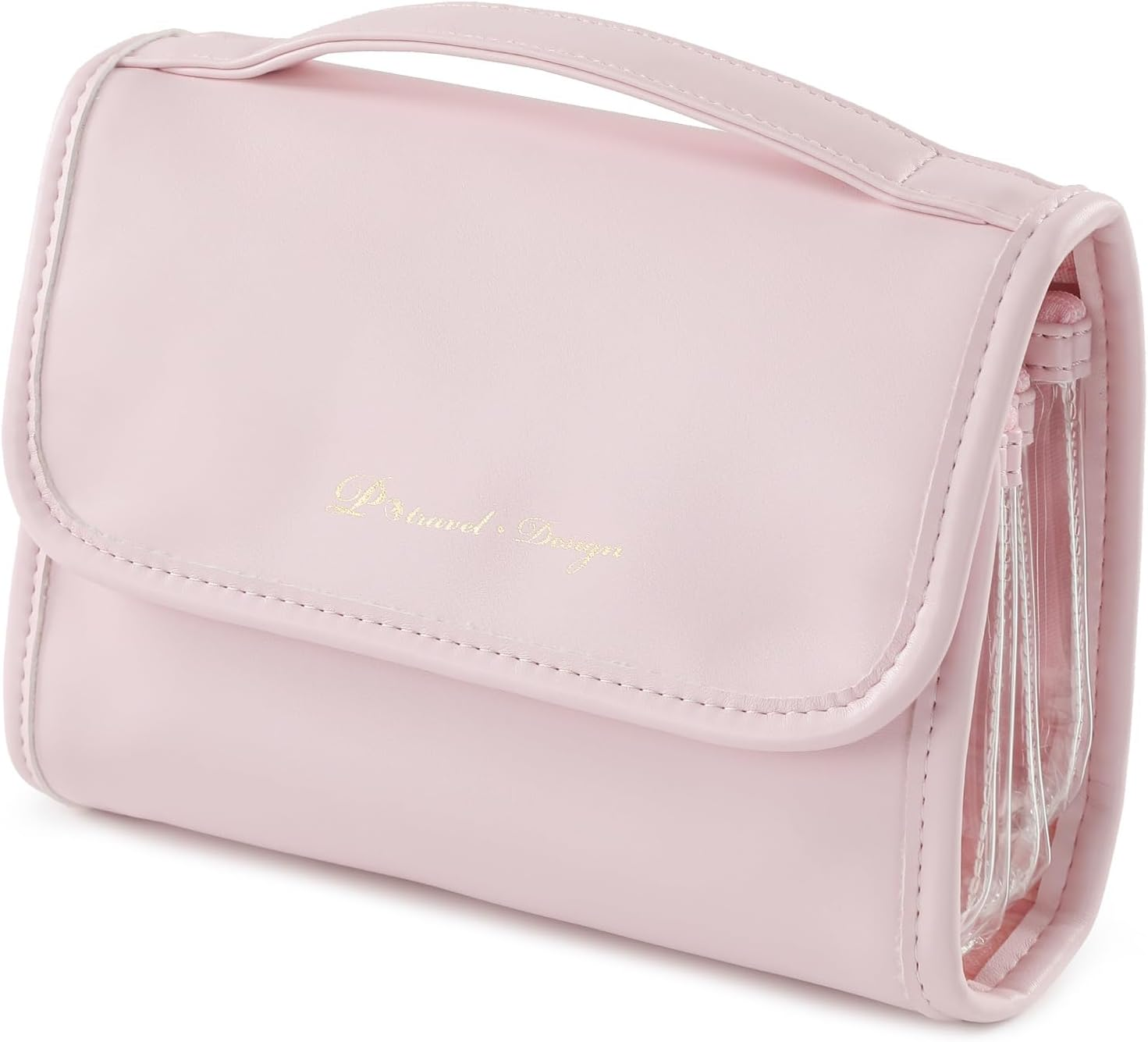 Vanfn Cosmetic Bags, Makeup Bag Cosmetic Bag for Women Cosmetic Travel Makeup Bag Large Travel Toiletry Bag for Girls Make up Bag Brush Bags P.Travel Series image number 4