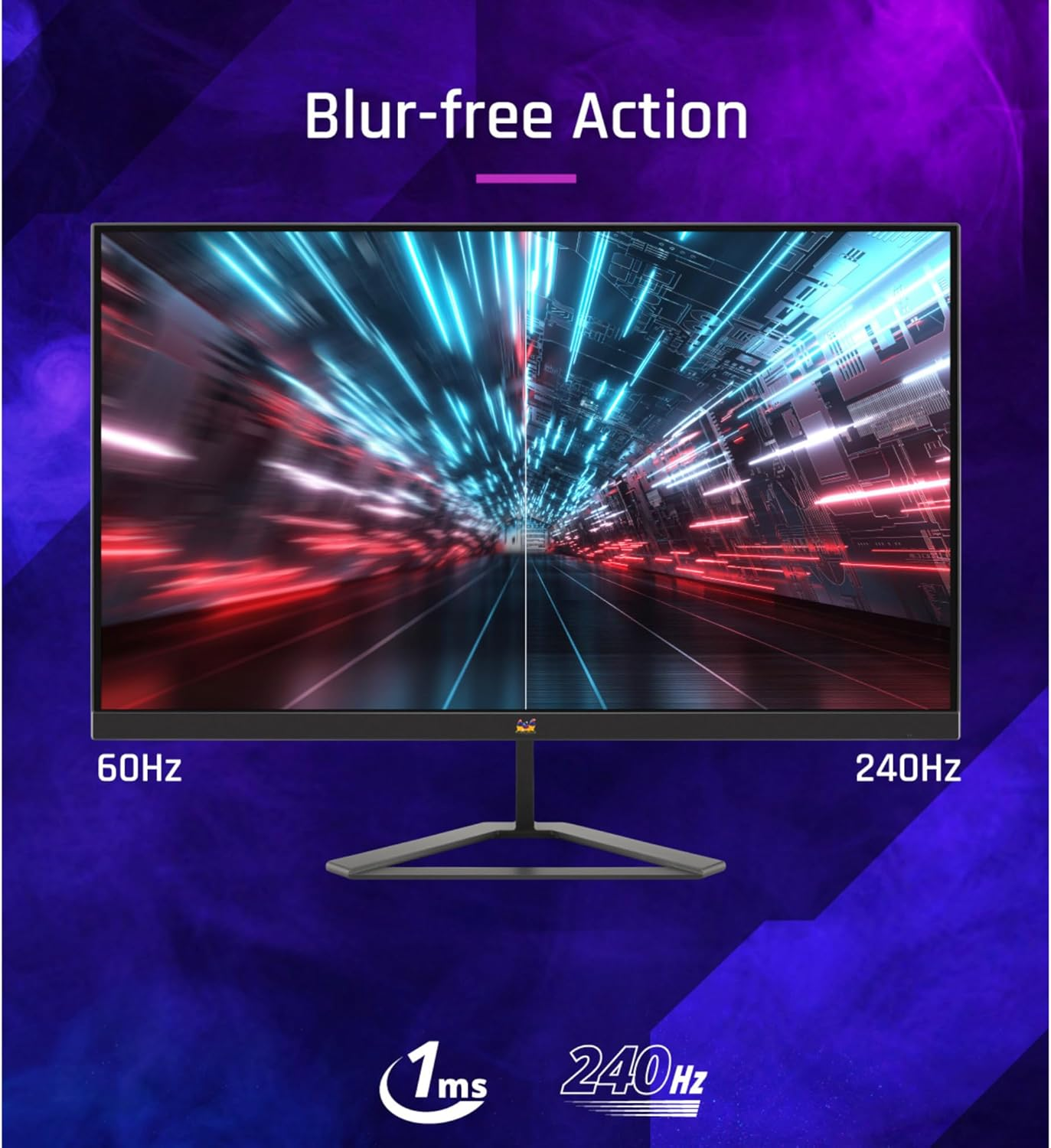 Viewsonic VX2479A-HD-PRO 24 Inch FHD Gaming Monitor, 240 Hz, 1 Ms MPRT, IPS, AMD Freesync, G-Sync Compatible, HDR10, HDMI, Display Port