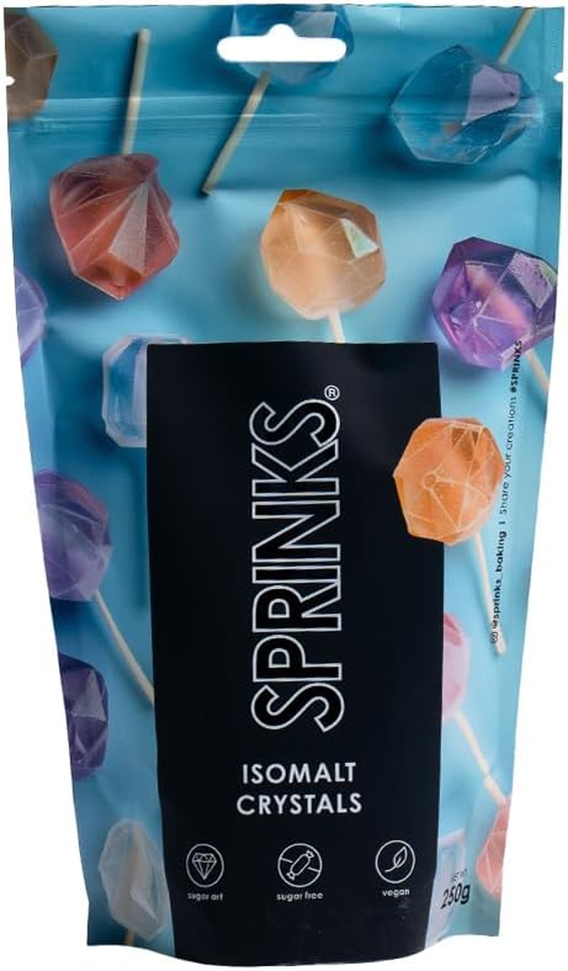 Sprinks Isomalt Crystals Cake Mix 250G High Quality for Sugar Art Sugar Sculptures Lollipops Cake Toppers Clear Glossy Finish Ideal for Baking Cake Decorations and Crafting Edible Designs image number 4