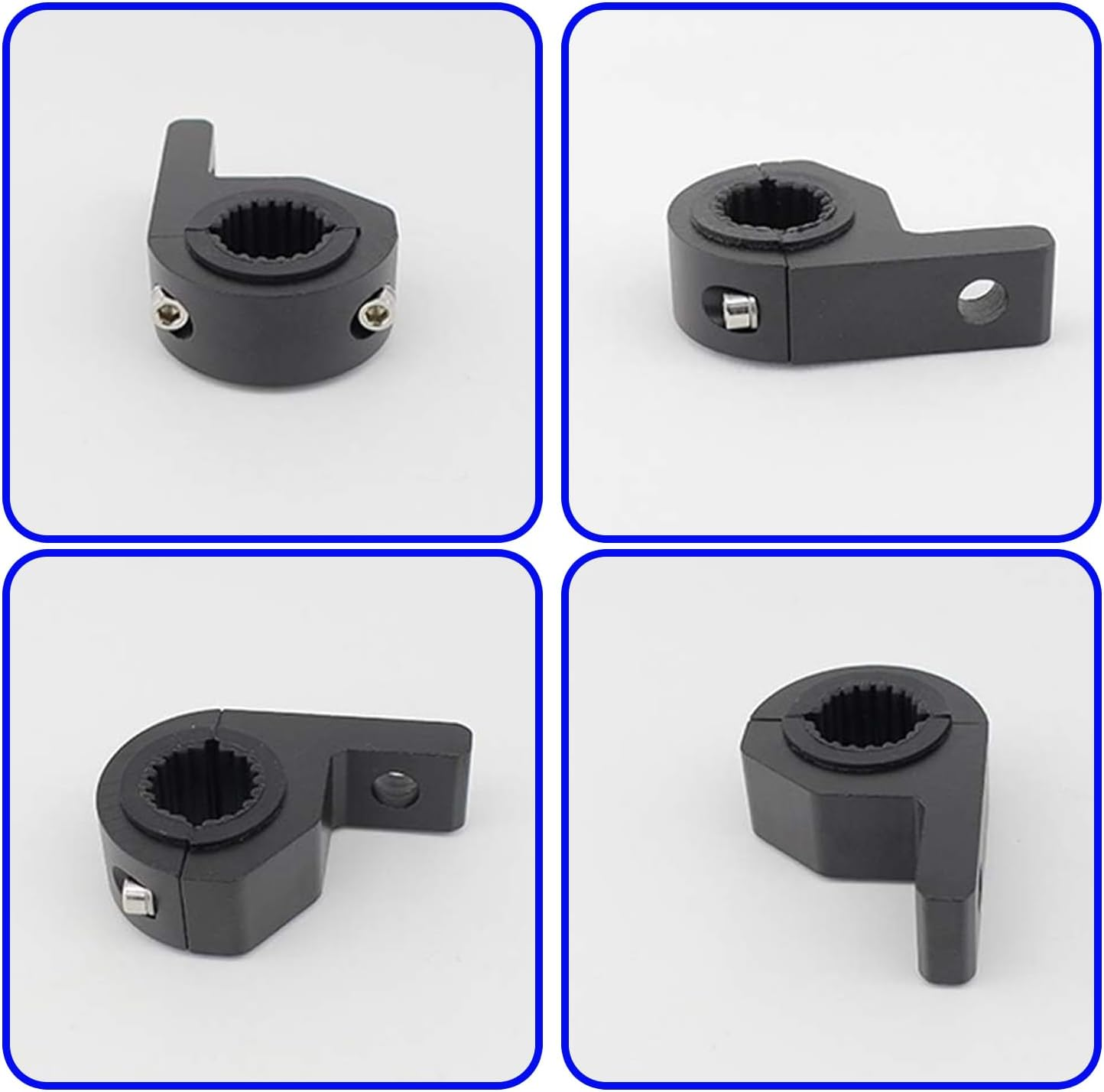 MAEZOE 4Pcs Motorcycle Light Bar Mounting Brackets Heavy Duty Tube Clamps for ATV Trucks Cars Roof Rack Universal Fit Durable Easy to Install for Riders and DIY Enthusiasts image number 6