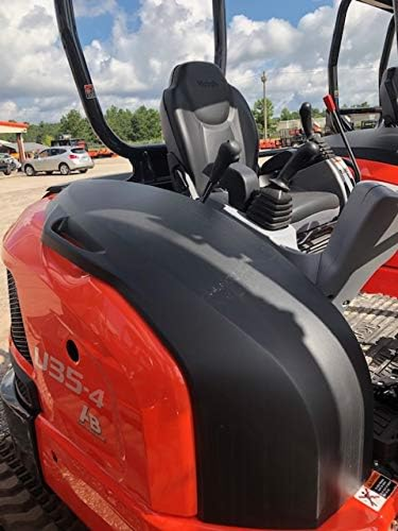 Durafit Seat Covers, Black Waterproof Seat Covers for Kubota KX080 Excavator KX033,U35,KX040 in Waterproof Endura, U35 image number 5