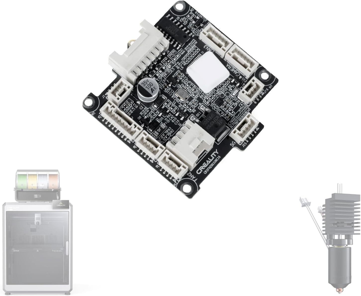 Creality K2/K2 Pro/K2 plus Printhead Adapter Plate/Motherboard PCBA (GD32F303CBT6) - Original Replacement Parts with Video Aftersales Guide image number 5