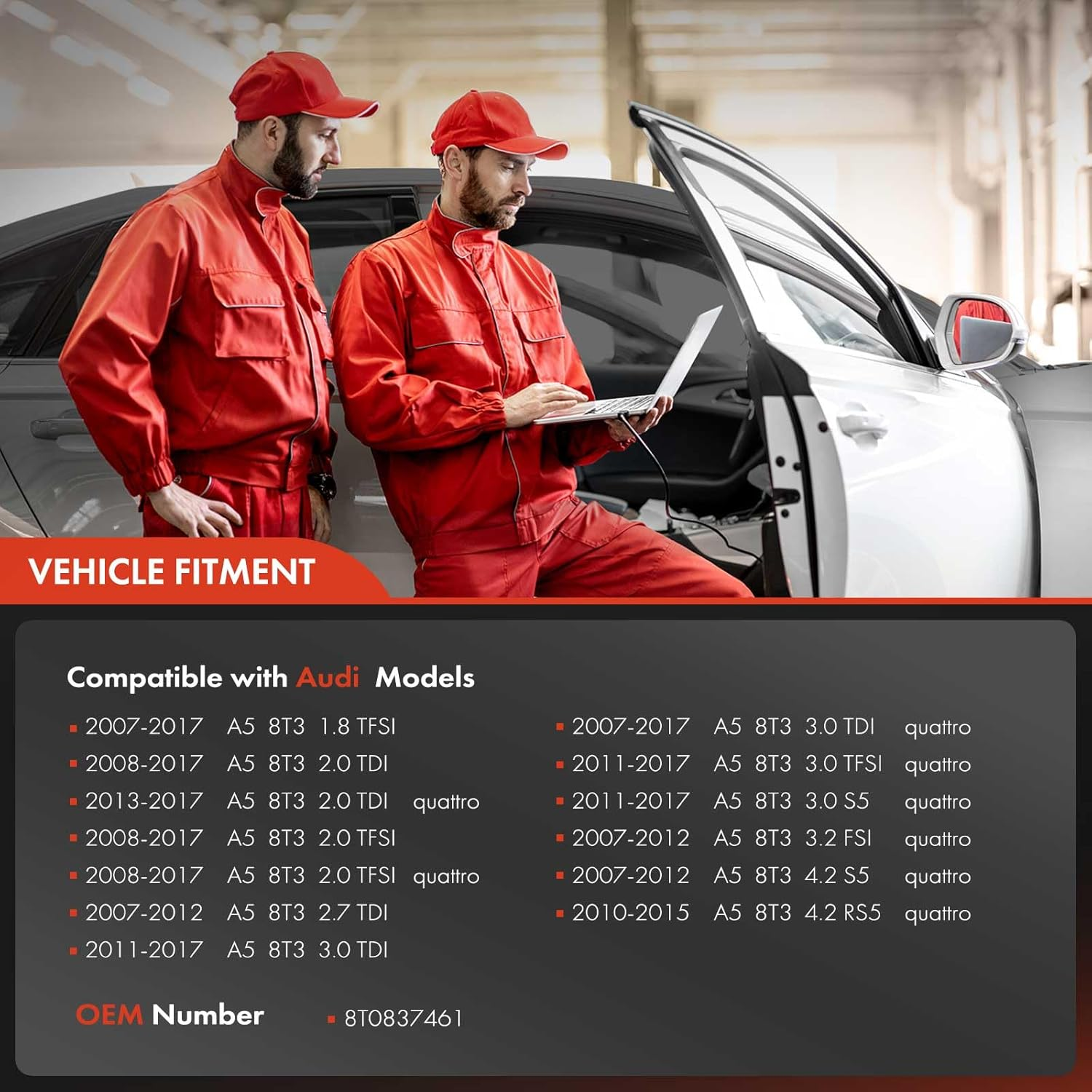 Window Regulator without Motor Front Left Compatible with A5 8T3 Coupe All Engine 2-3 Doors 2007-2017 8T0837461 image number 3