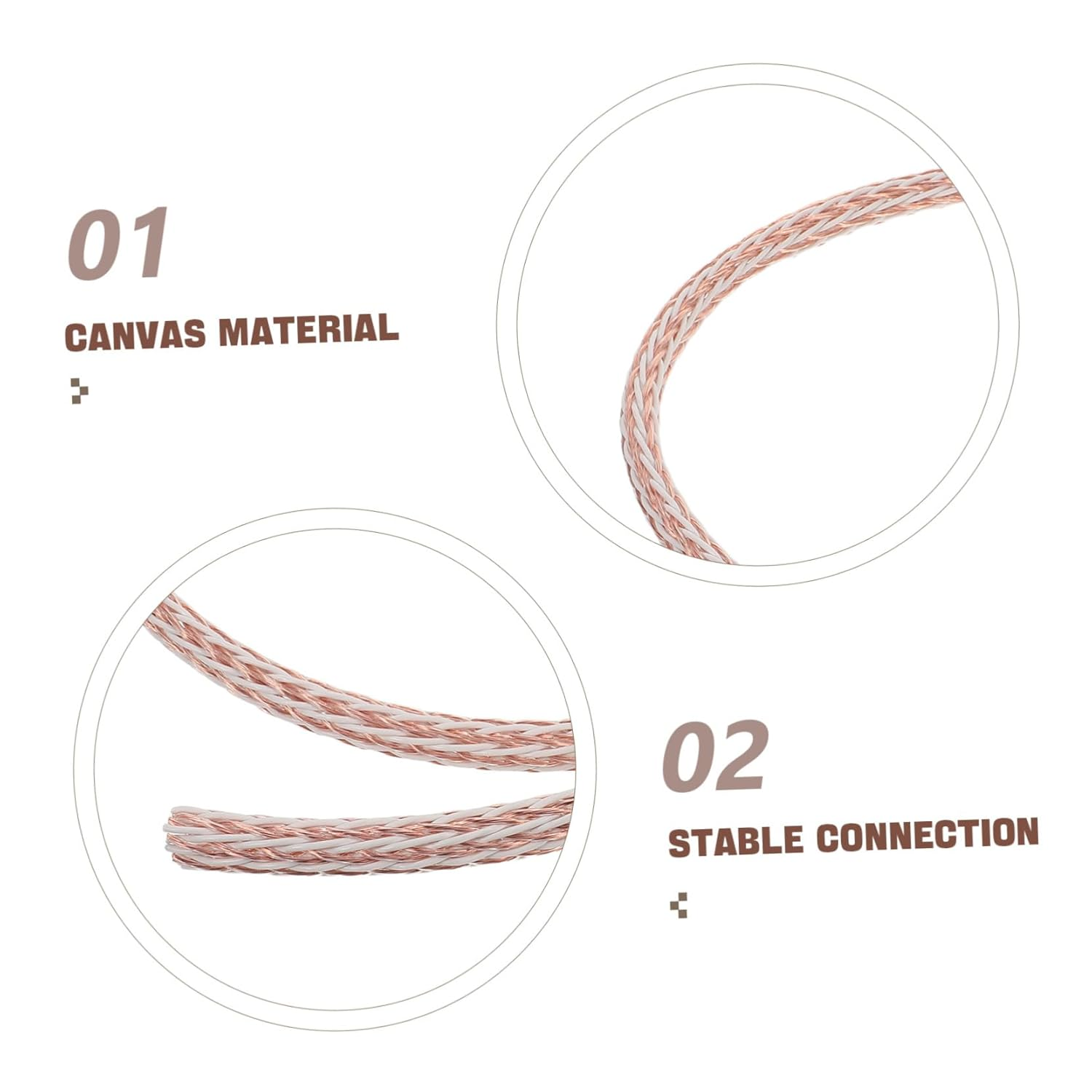 WATIIFUFU High Fidelity Copper Speaker Wire for Home Theater Sound System Hifi Surround Audio Connection Cable with Signal Integrity and Noise Transmission image number 5