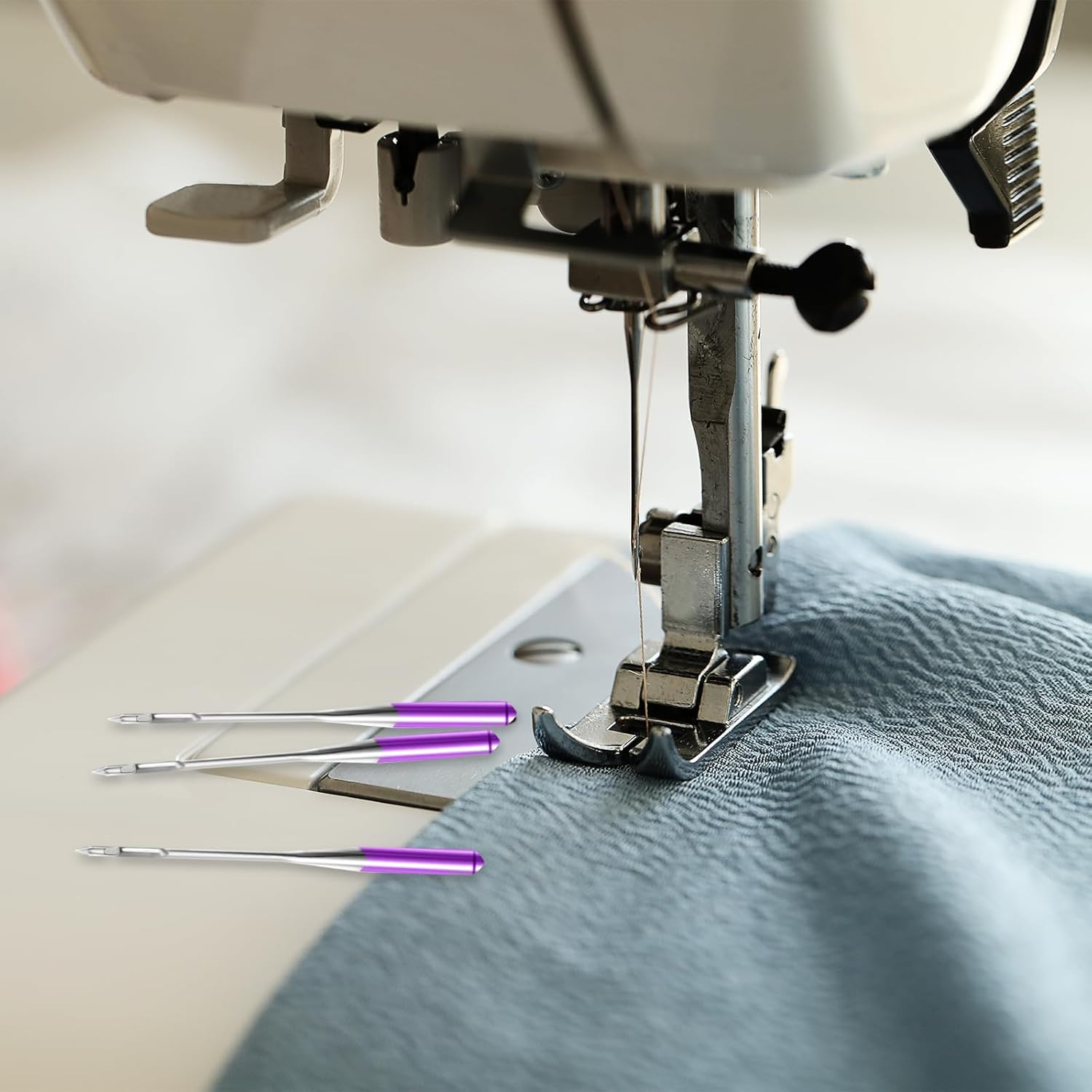 TEAONE Sewing Machine Needles Kit, 30 PCS Universal Machine Needles Accessories - Sizes 65/9,75/11,90/14,100/16,110/18 image number 6