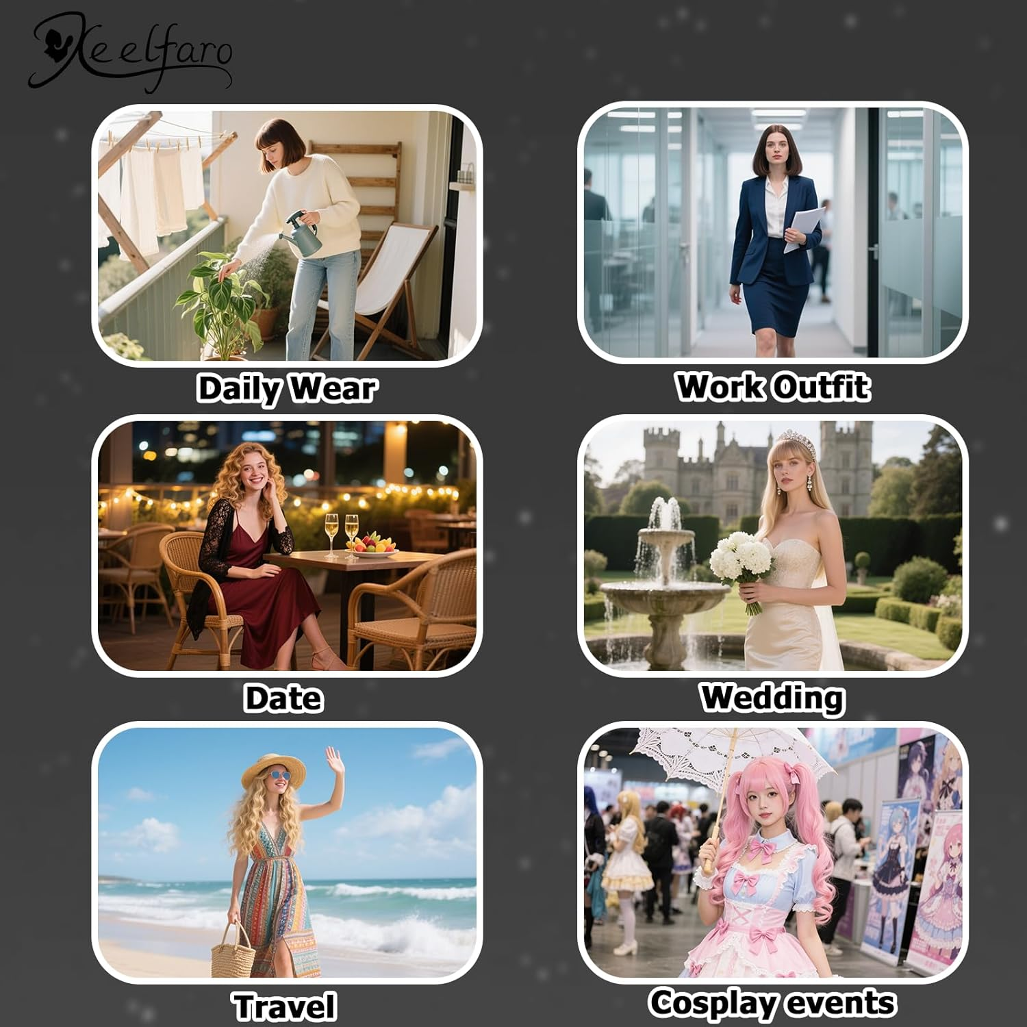 Xeelfaro Black Tape in Hair Extensions 24Inch Straight Synthetic Hair for Women 20Pcs for Natural-Looking Volume (Black, 24Inch) - Black image number 3