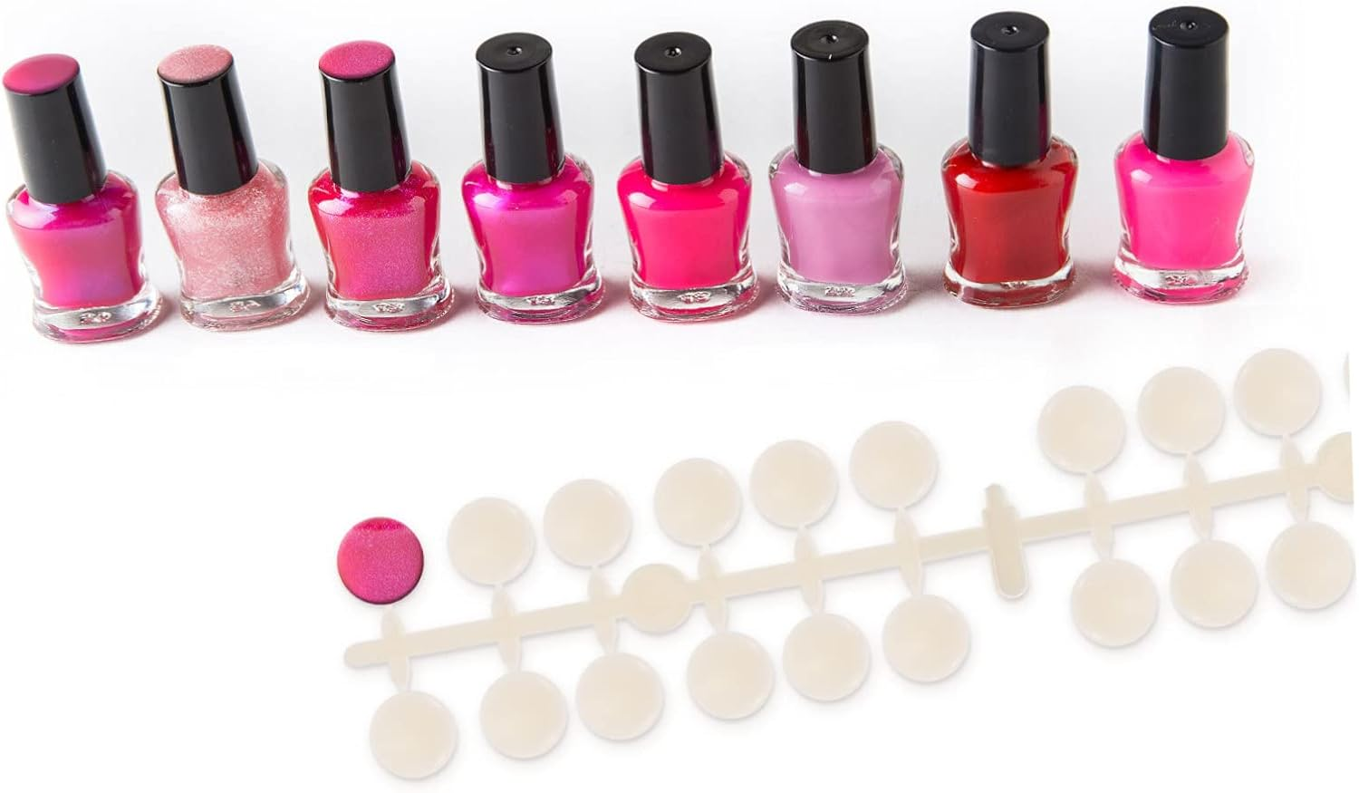 DEARMAMY 4Sets round Model Nail Polish Display Tips Nail Art Display Board Tip Art Tools image number 2