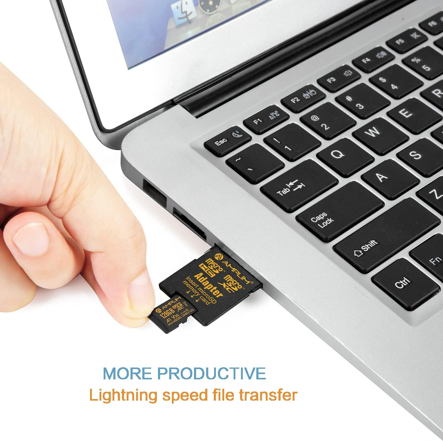 Amplim 128GB Micro SD SDXC V30 A1 Memory Card plus Adapter Pack (Class 10 U3 UHS-I Microsd XC Extreme Pro) 128 GB Ultra High Speed 667X 100Mb/S UHS-1 TF Microsdxc 4K Flash image number 2