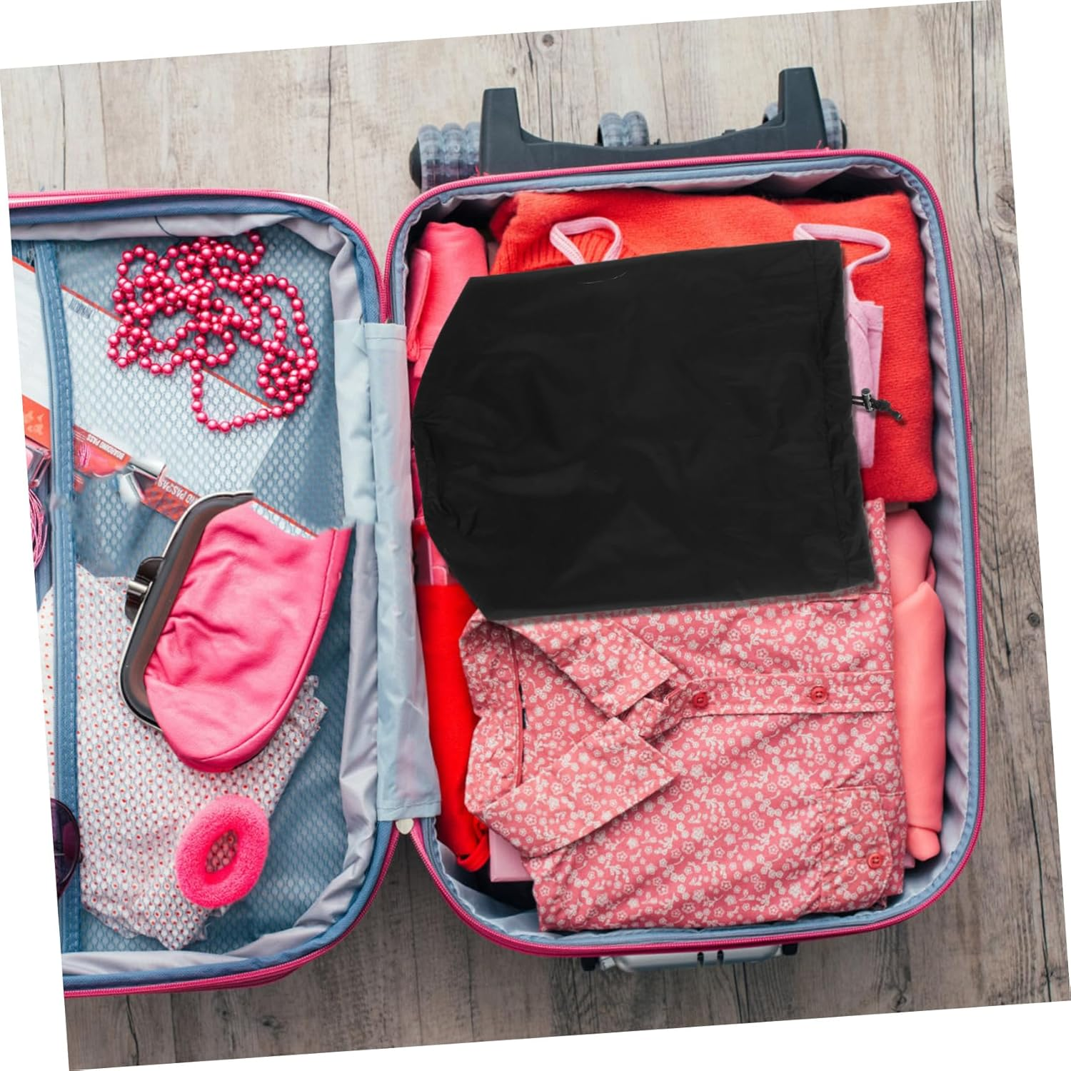 KICHOUSE down Storage Bag Lightweight Drawstring Garment Bag for Coat Raincoat Windbreaker Camping Travel Clothes Packaging image number 4