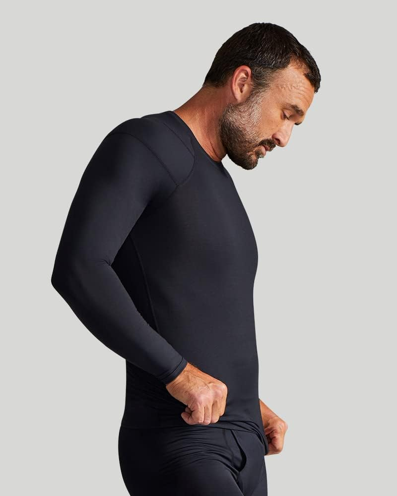 Tommie Copper Men'S Pro-Grade Shoulder Support Shirt I UPF 50, Long Sleeve Compression Shirt, Upper Body & Posture Support image number 3