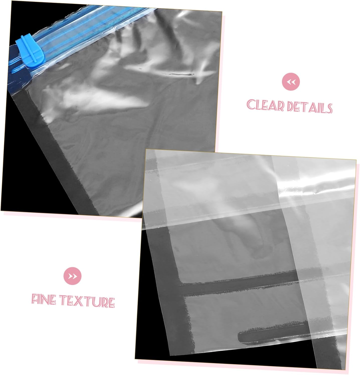 VILLFUL 5Pcs Vacuum Compression Bag for Travel Hand Roll Style Compression Bags for Clothing for International Travel Must Haves image number 3