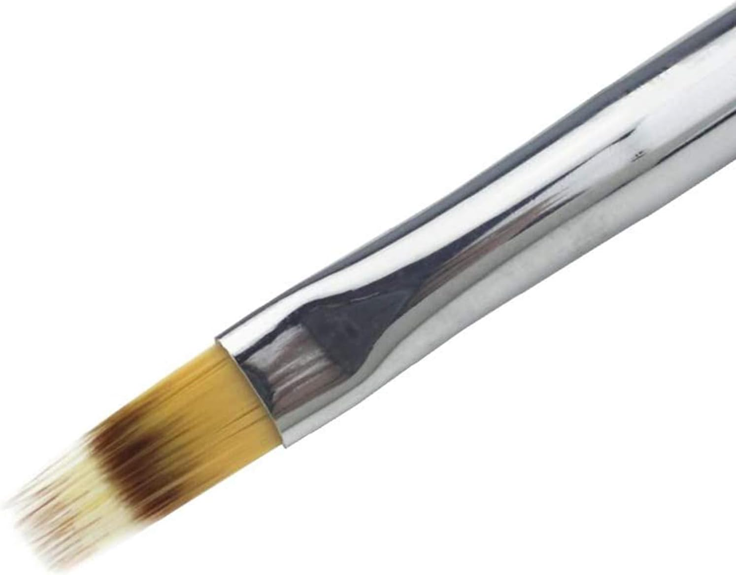 5 Pack UV Gradient Flat Nylon Nail Brush Clear Rhinestone Handle Nails Arts Design Painting Drawing Manicure Liner Pen image number 1