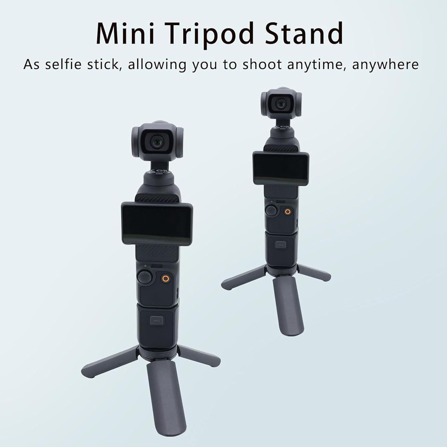 Buziba Mini Tripod Camera Tripod Desktop Tabletop Stand for DJI Osmo Pocket 3 Handheld Gimbal Camera Handle Grip Stabilizer image number 3