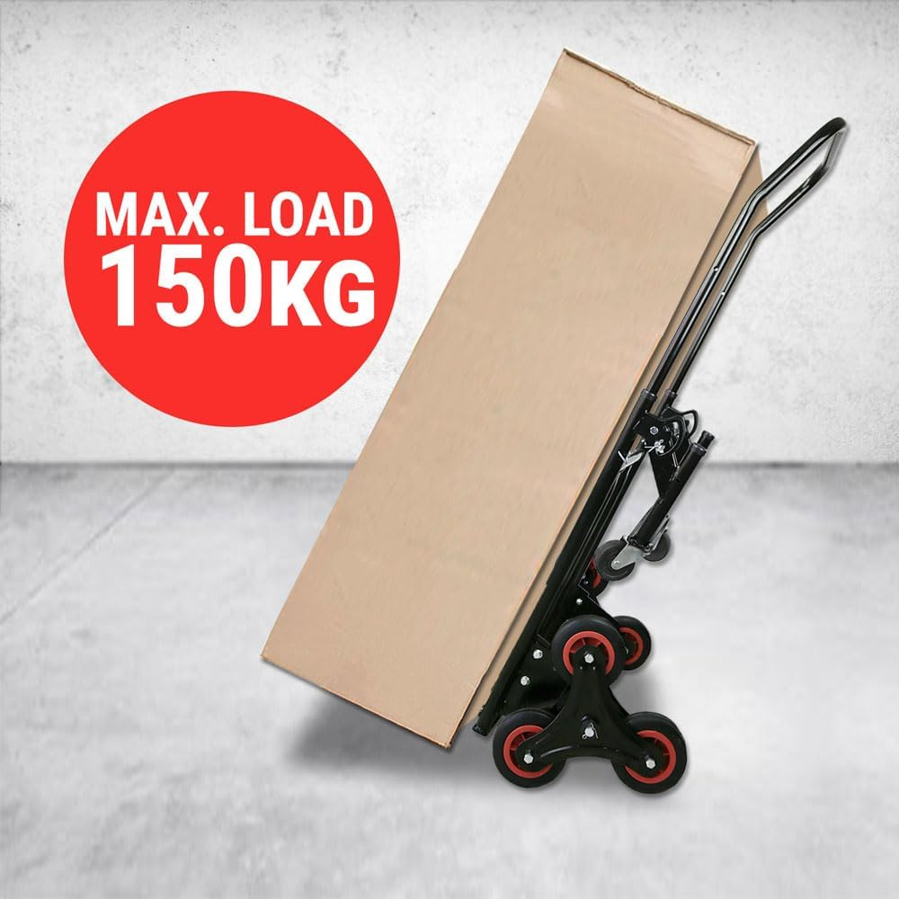 Convertible Stair Climber Hand Truck Platform Trolley Steps Climb Cart 6 Wheels image number 2