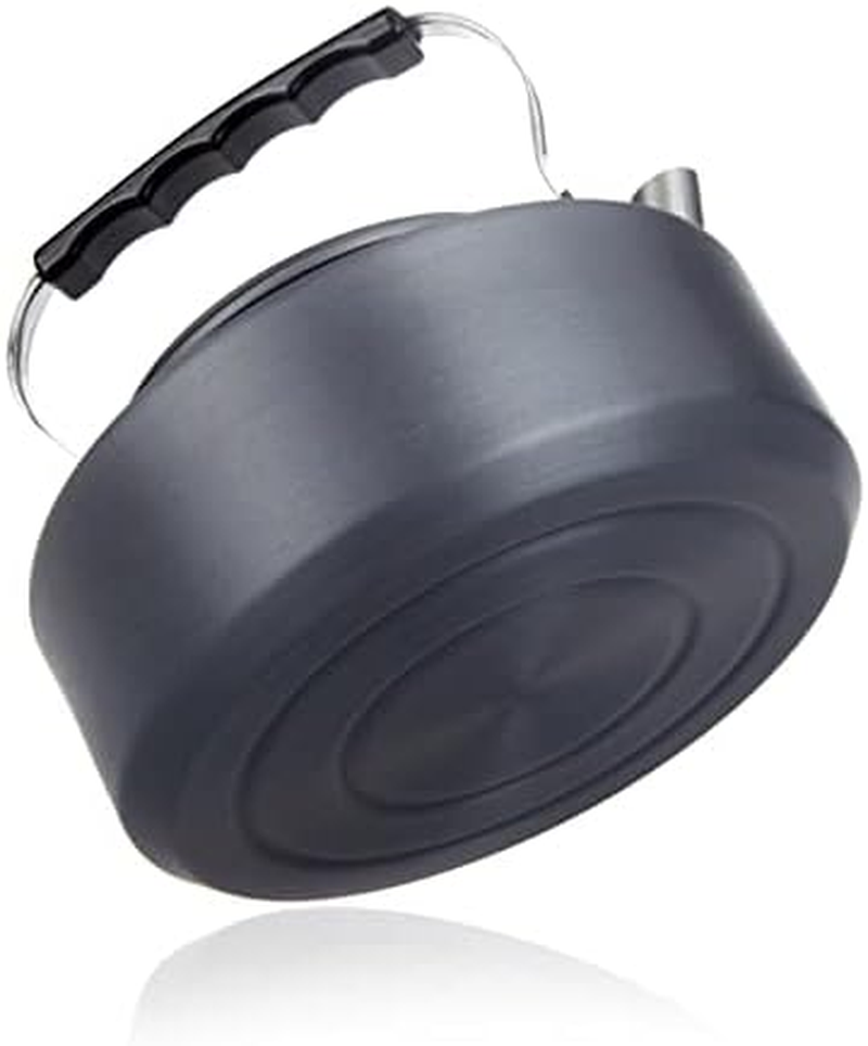 1.1L Portable Ultra-Light Outdoor Hiking Camping Picnic Water Kettle Teapot Coffee Pot Anodised Aluminum 1.1L - 0.8L image number 3
