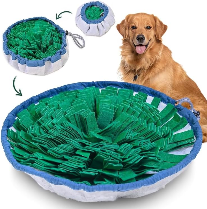 PET ARENA Adjustable Snuffle Foraging Mat, Dog Mental Puzzle Interactive Stimulation Toys for Smell Training and Slow Eating, Stress Relief for Feeding, Dog