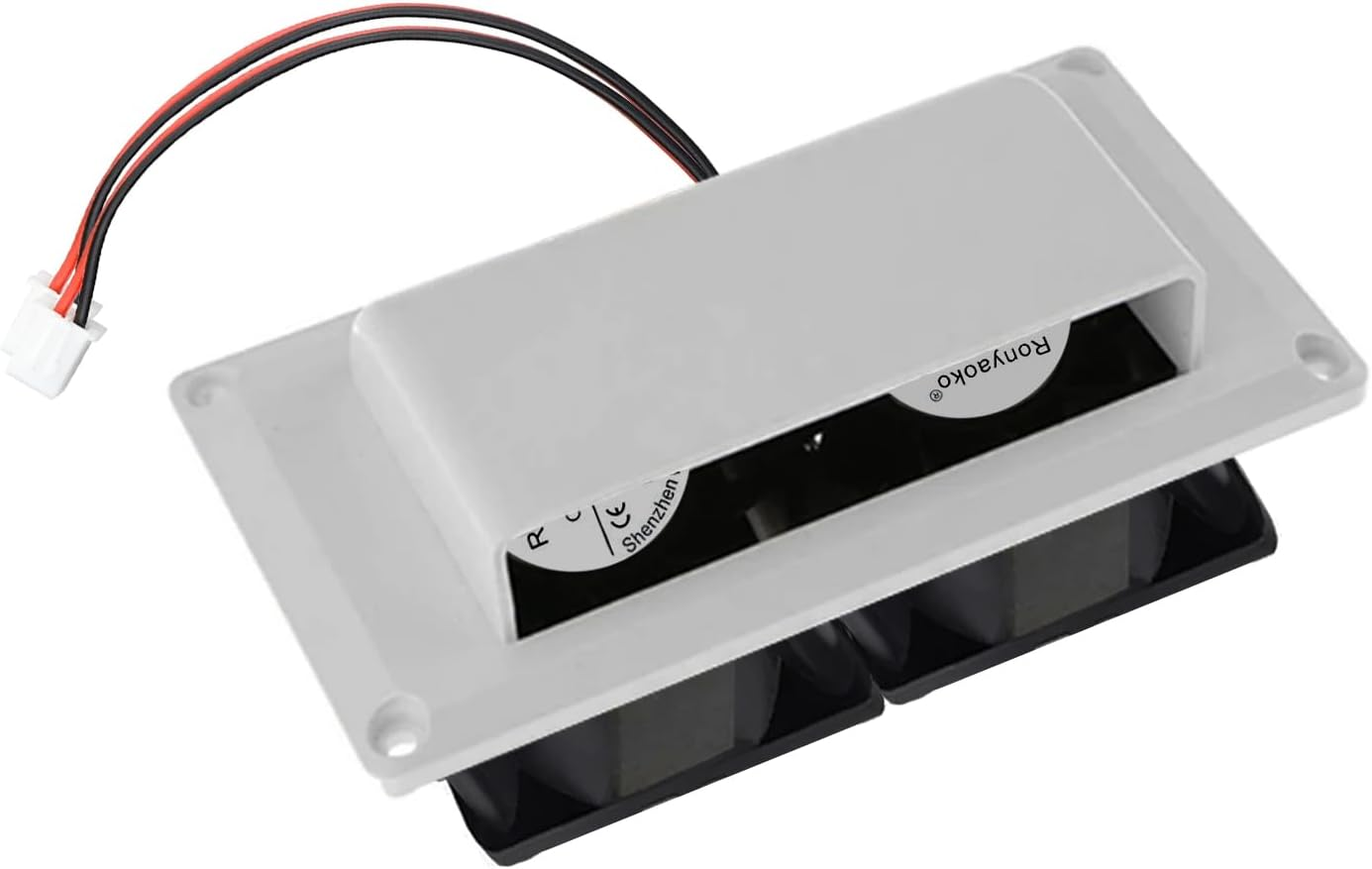 Ronyaoko Side Vent Fan,Ventilation Exhaust Fan,12V RV Side Air Vent Fan, Modified Accessories Extractor Fan, for Motorhome, Caravan, Trailer, Small Space inside Ventilation (White) image number 6