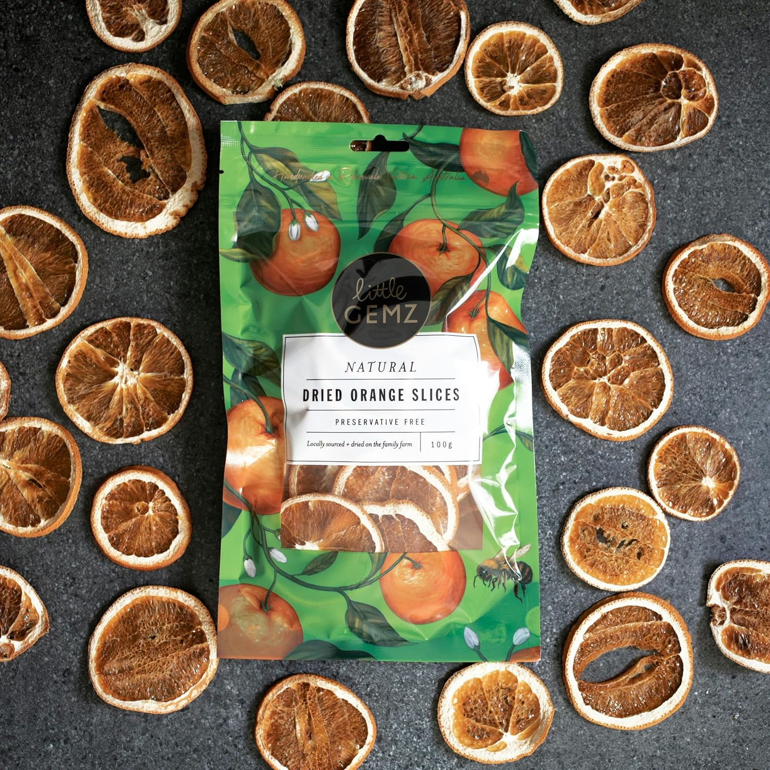 Little Gemz Dried Orange Slices | Sugar Free | Great for Teas, Beverages, Garnish, Cheeseboard | Dry Citrus Wheels. 100G image number 4