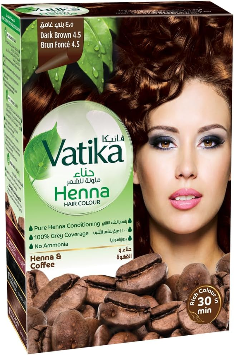 Vatika Henna Hair Colour, Dark Brown, 60 G image number 3