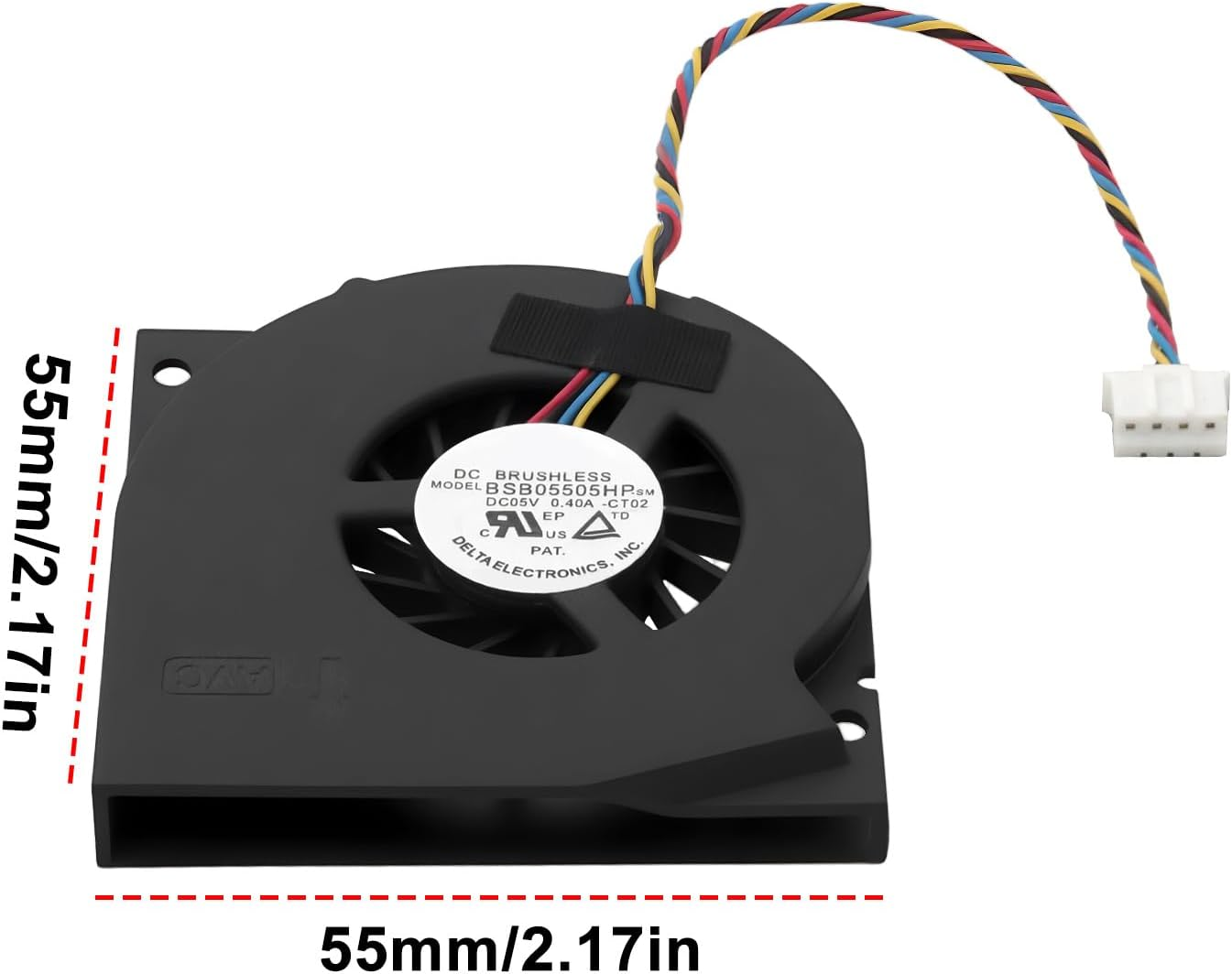 Emsea Computer Cooling Fan GPU Cooler BSB05505HP-SM Compatible with BRIX Bki5Ha-7200 image number 6