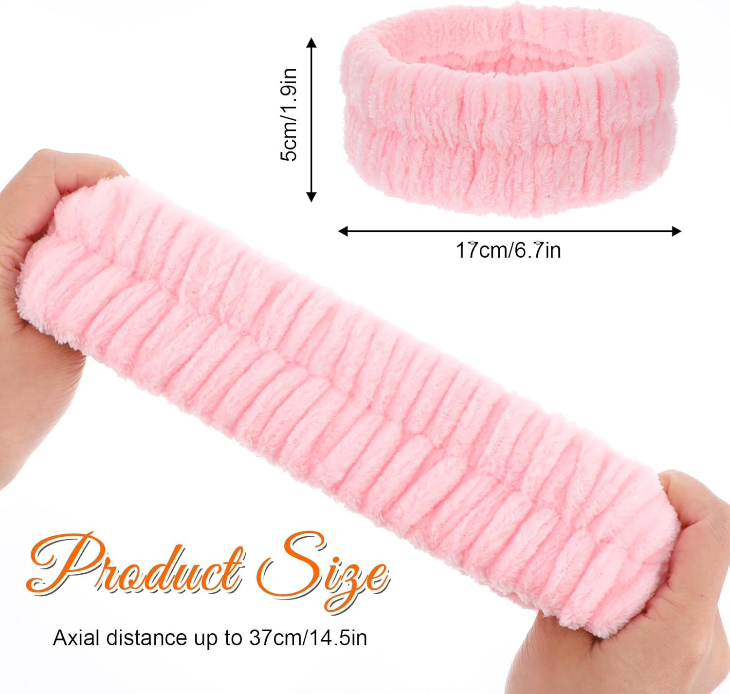 GEEHUA 2Pcs Spa Headbands, Head Bands Mens Hair Band Makeup Headband for Washing Face Absorbent Elastic Skin Care Headband Wrap for Women Yoga Sports Shower Exercise image number 2