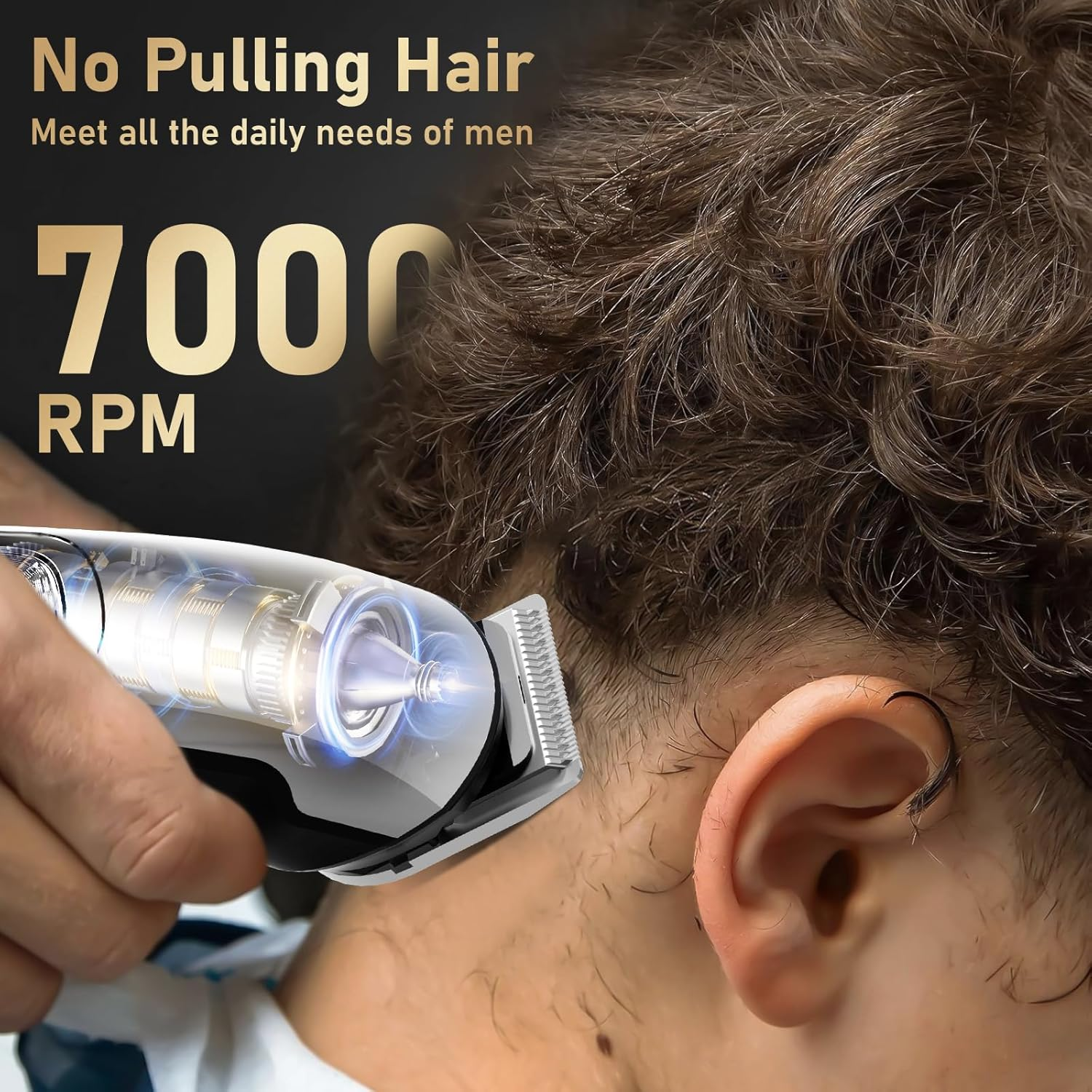 Beard Trimmer - 11In1 Nose Hair Trimmer for Men, Electric Shaver Razor Grooming Kit for Body, Face & Manscape, Waterproof Cordless Mens Rechargeable Clippers, for Dad Him Husband Father image number 6