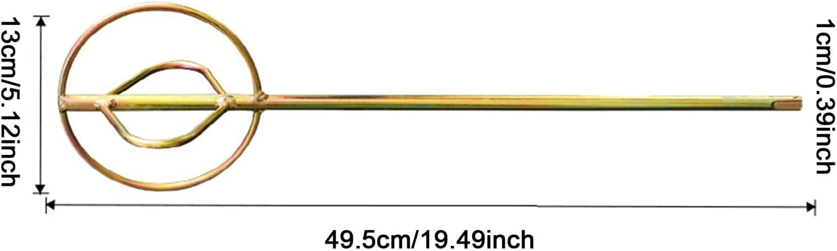 Eigell Paint Mixing Rod Small Electric Mixing Rod round Handle Heavy Duty Sturdy Hand Drill Paint Mud Mixer for Workplace Mortar, Type A - Type A image number 6