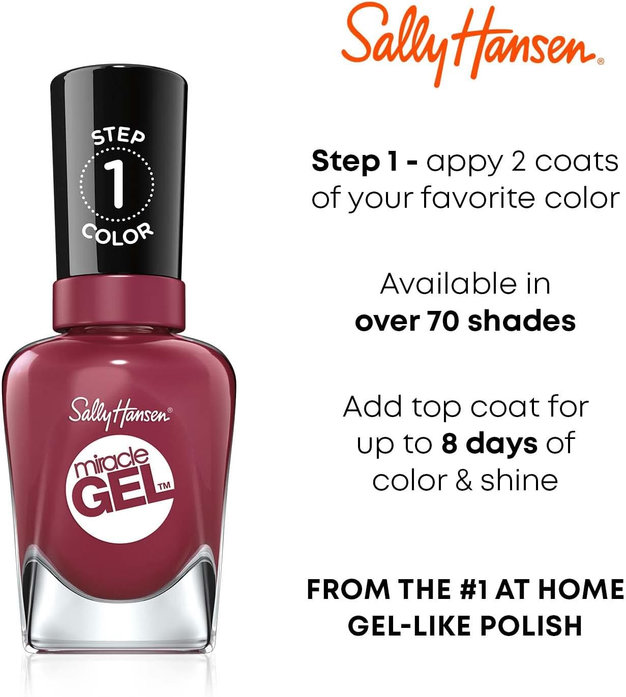 Sally Hansen Miracle Gel Proper P-Rose (Pack of 2) image number 5