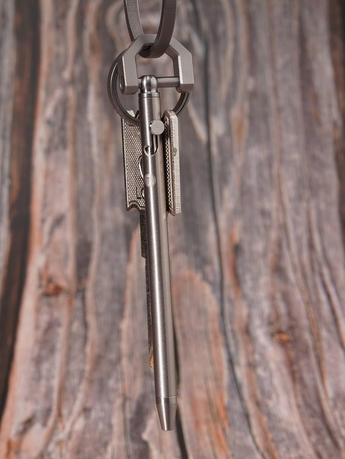 Titanium Mini Bolt Action Pen, 3.30 X 0.20 Cm, Keyring, 0.15 Oz image number 4