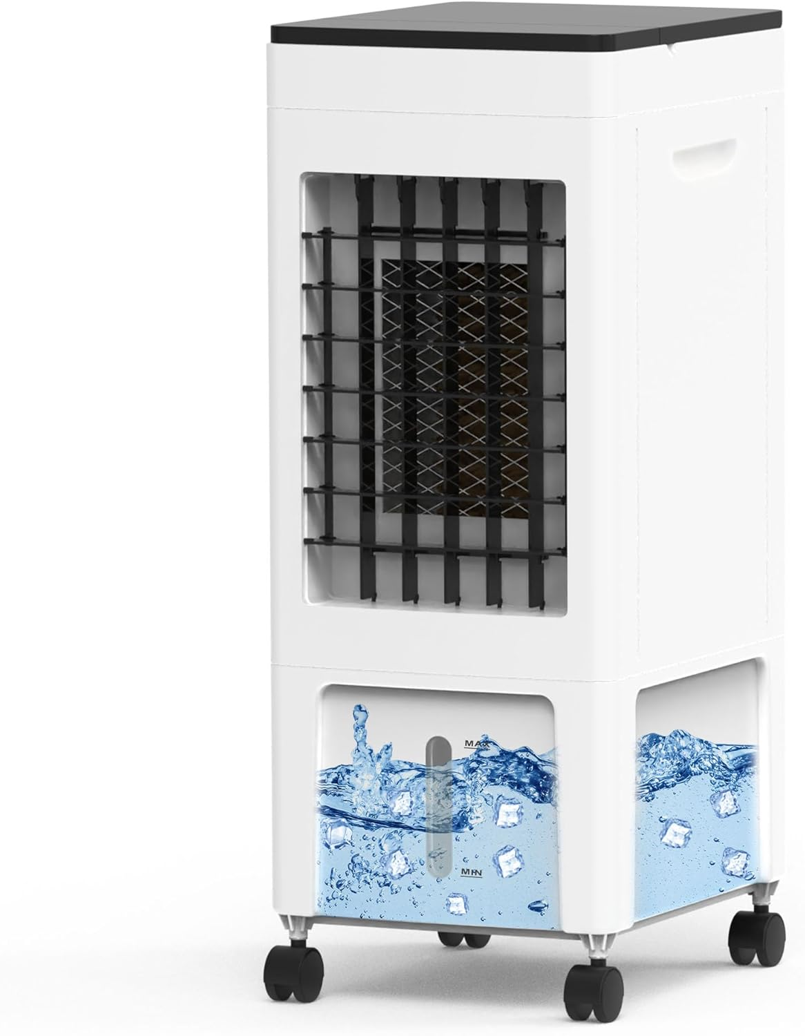 Advwin Evaporative Air Cooler, 3 in 1 Portable Air Cooler Fan with 8L Water Tank, 4 Ice Crystal Box, 3 Speed for Bedroom Home Office image number 5