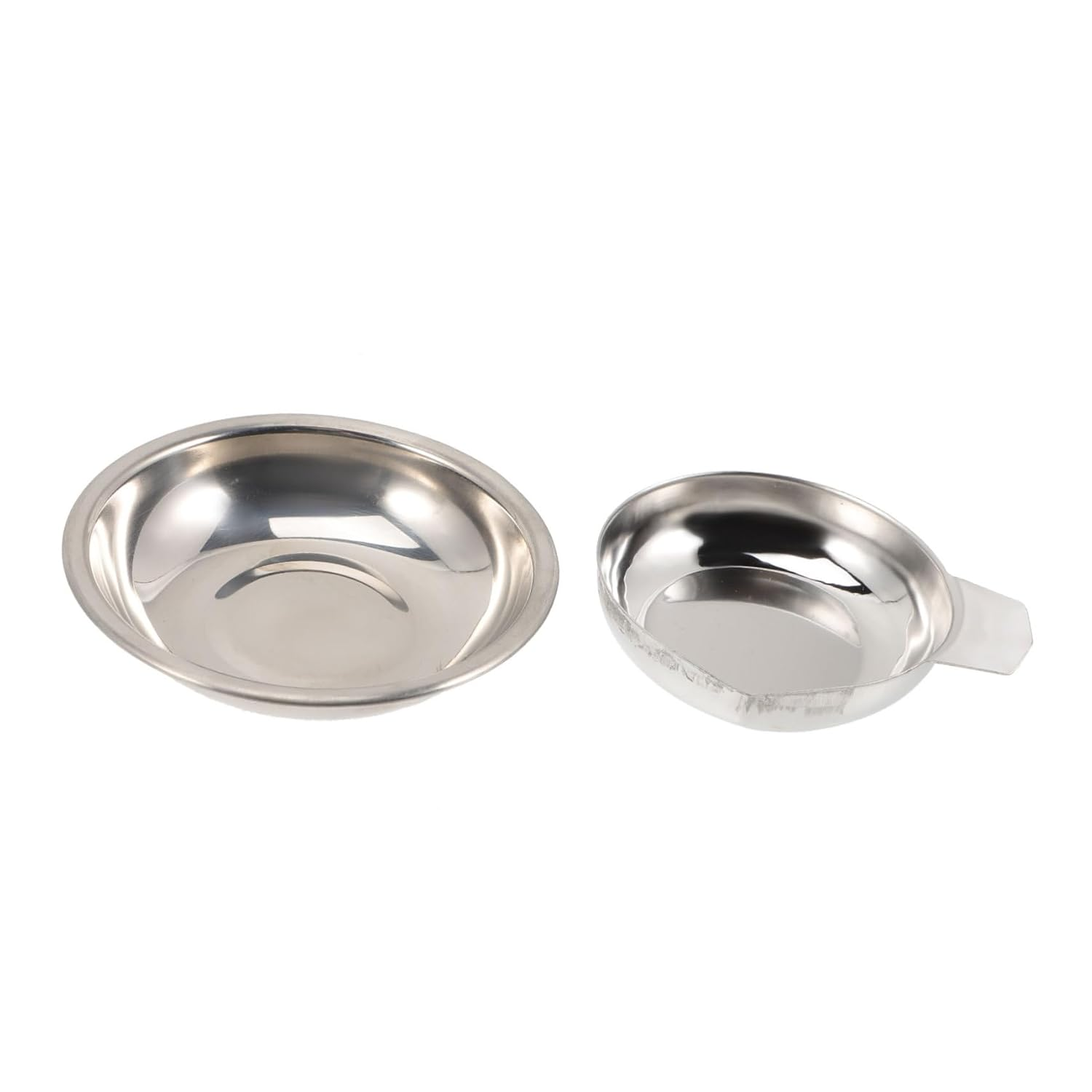 COHEALI 6Pcs Multi-Purpose Stainless Steel Scale Tray for Weighing Powder Jewelry Electronic Scales for Kitchen Jewelry Weighing Tasks