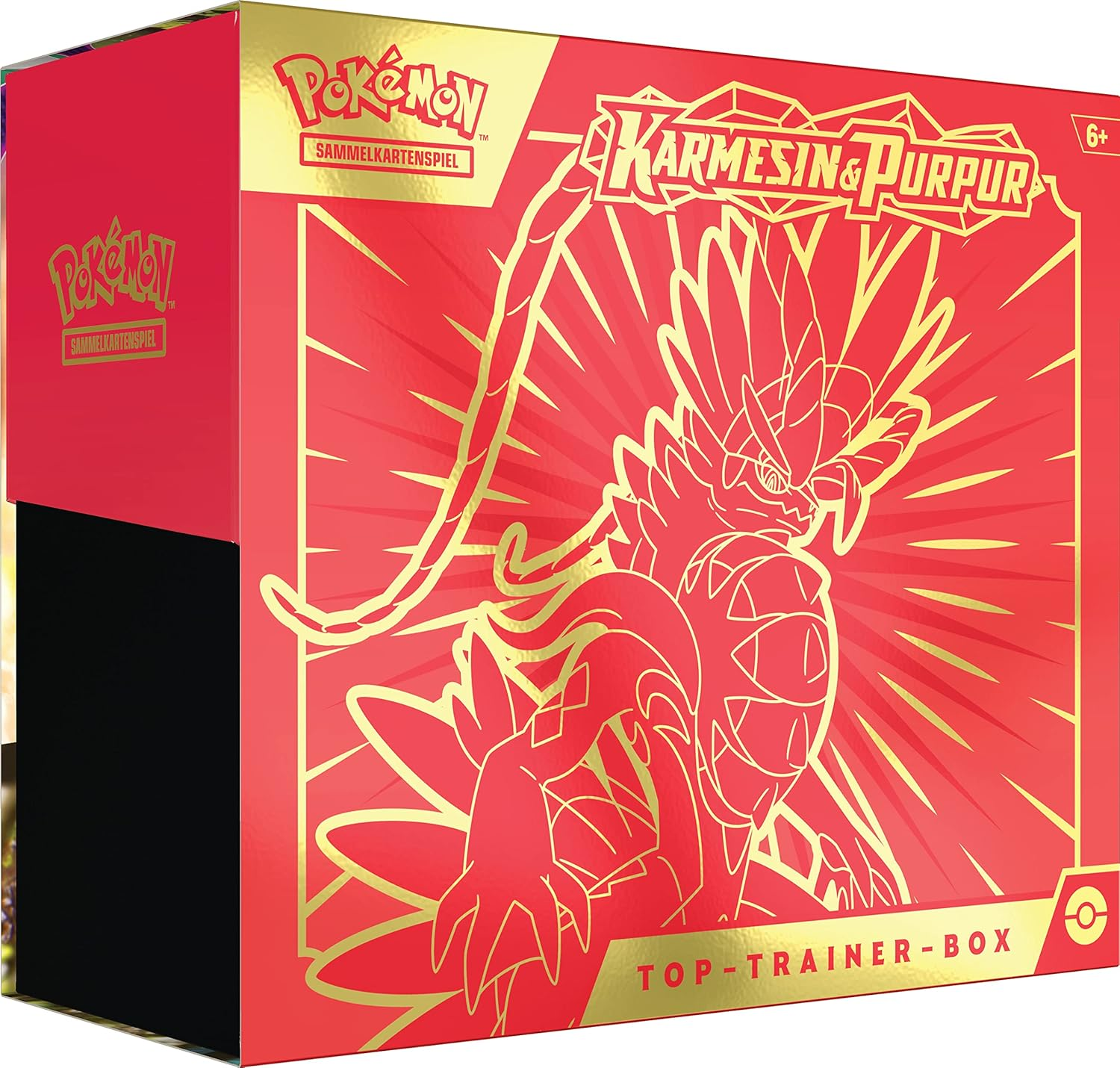 Pok&eacute;mon - Trading Card Game: Top Trainer Box Crimson & Purple (Koraidon) (9 Booster Packs & Premium Accessories)