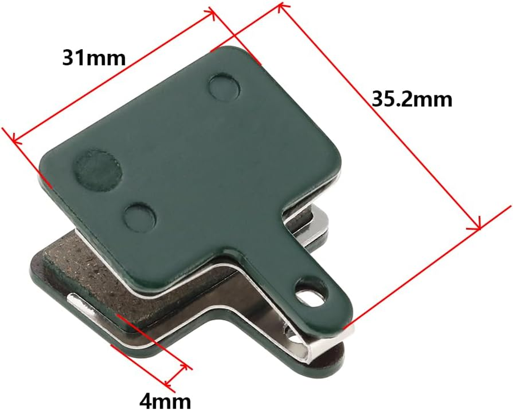 YINETTECH 2 Pairs Bike Brake Pads Compatible with Shimano B01S B05S Compatible with Tektro E10.11 Spring Slip Latch for Mountain Bike Road Bike 31X35.2Mm image number 6