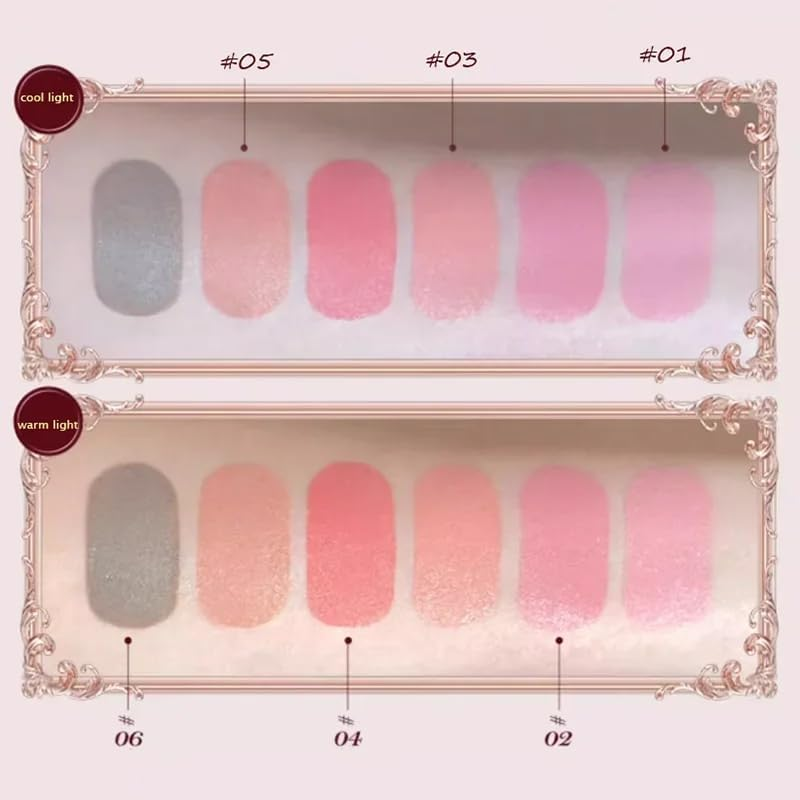 Flower Knows Strawberry Cupid Collection Liquid Blush for Cheeks, Matte Finish Face Cream Blush for a Healthy, Natural Look (C06) - C01 image number 4