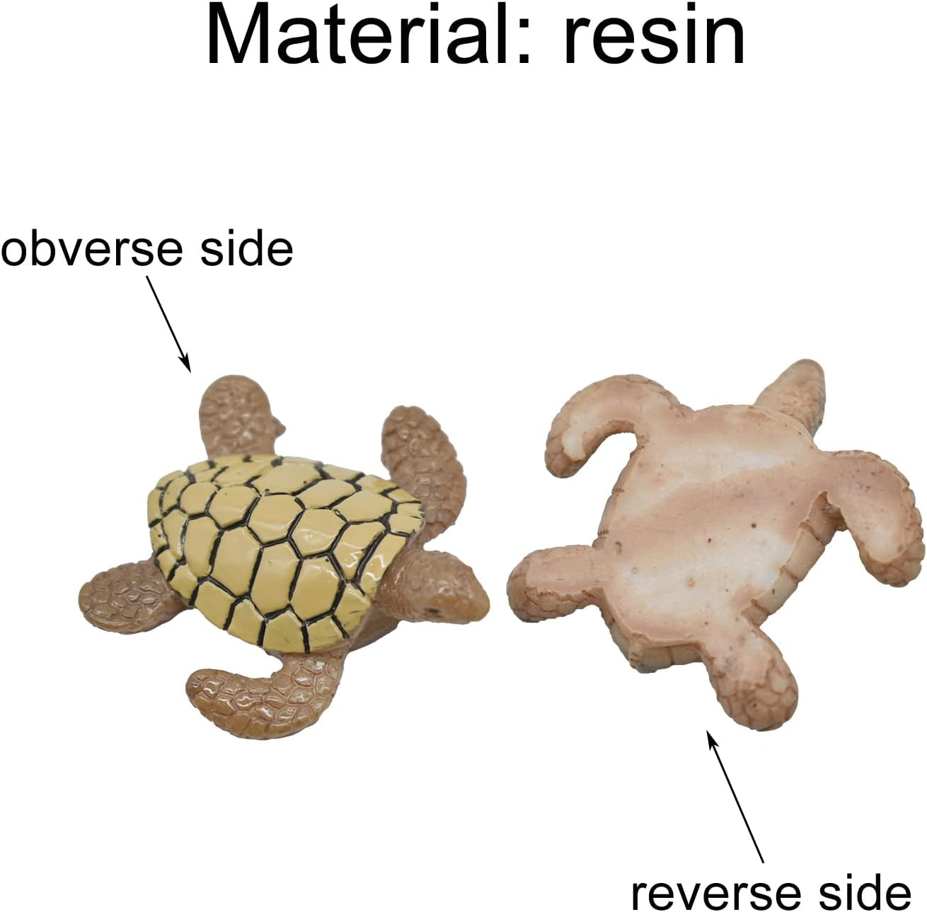 Pinenjoy 12Pcs Miniature Sea Turtle Figurines Resin Turtle Statue Fairy Garden Accessories for DIY Crafts Birthday Cake Succulent Planter Moss Landscape Terrarium Fish Tank Decoration image number 1