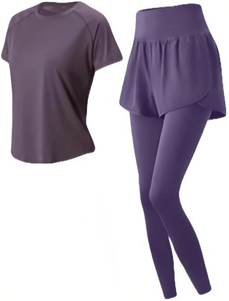 Running Athletic Clothes Yoga Outfits Activewear Sportswear Fitness Women Jogging Tracksuits Suits Workout image number 6