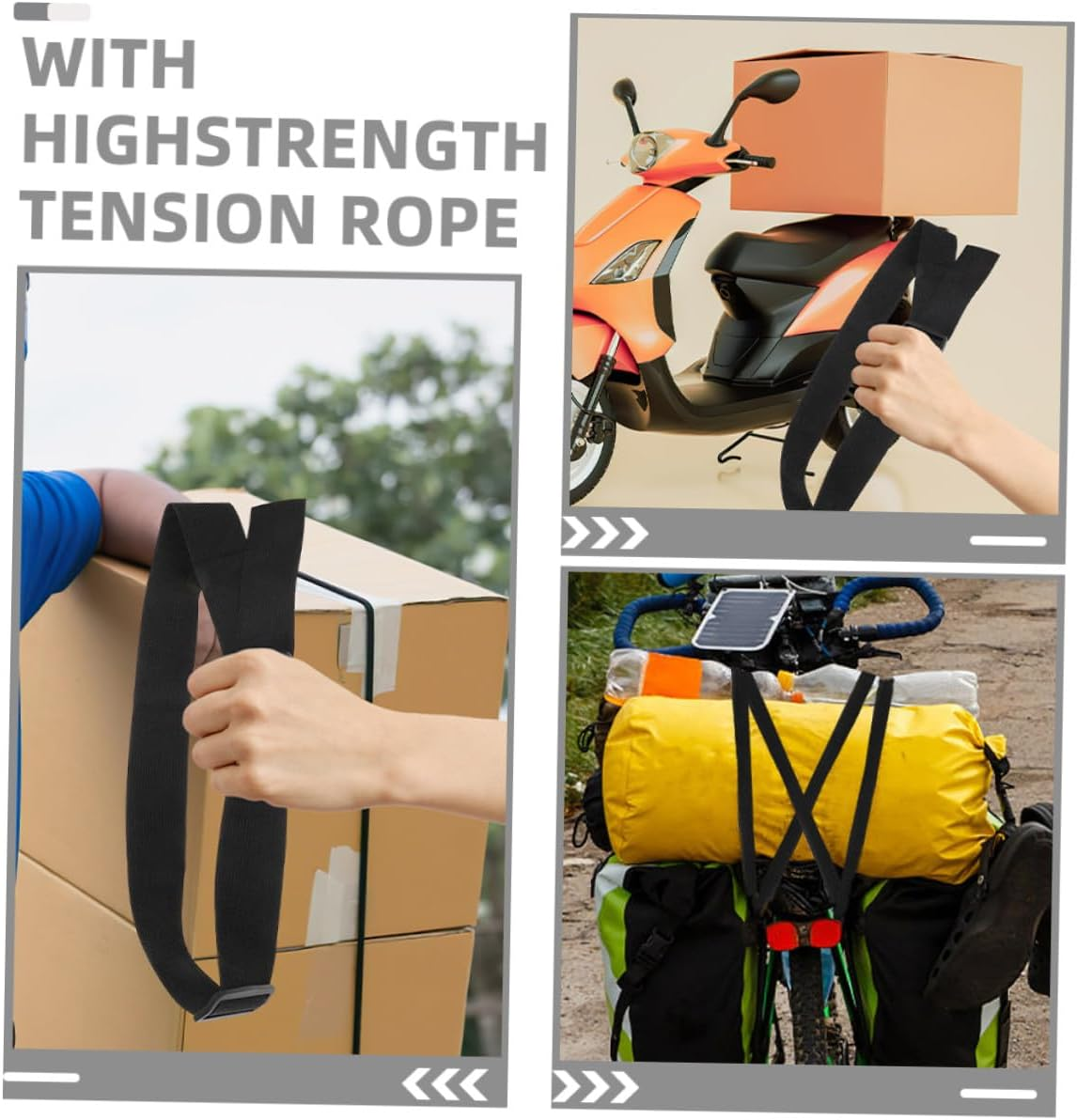 BELLIFFY 2Pcs Adjustable Suitcase Straps with Luggage Extenders for Backpack Waist Bags Space-Saving Utility Travel Straps with for Secure Packing image number 3