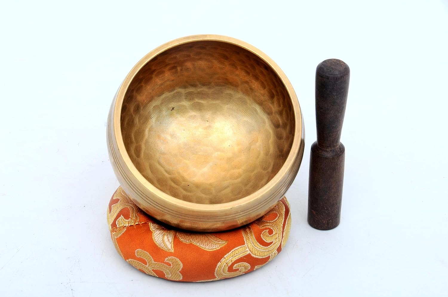 Handmade Singing Bowl-Tibetan Singing Bowl Set-Singing Bowl, Mallet and Cushion-Chakra Balance, Meditation and Peace-Handmade in Nepal