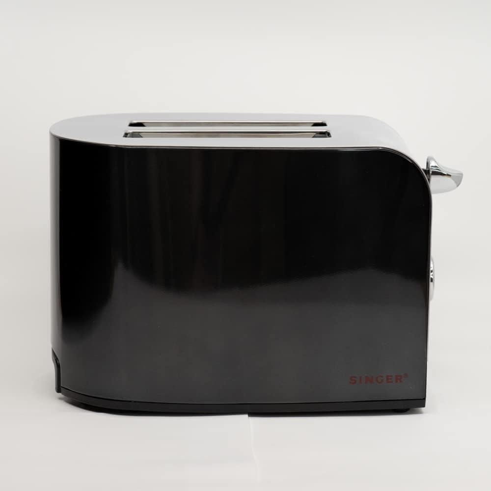 Singer 2 Slice Stainless Steel Toaster, Black