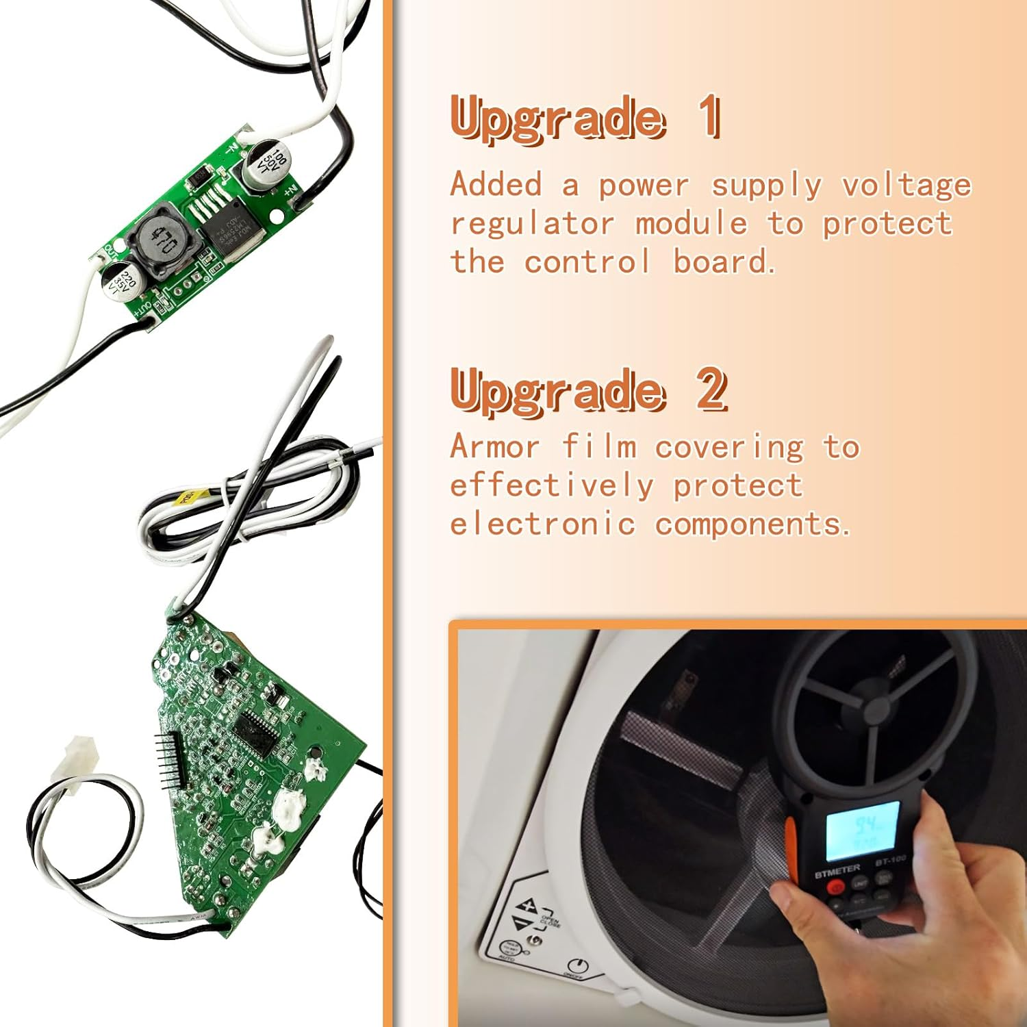 PCB Aftermarket Compatible with Maxxfan Maxxair Deluxe 12V Vent Fan Controller Board for RV Roof Vent (00‑05100K, 00‑06200K, 00‑05101K, 00‑06201K, 00‑04000K, 00‑04050K, 00‑04001K, 00‑04002K Models) image number 2