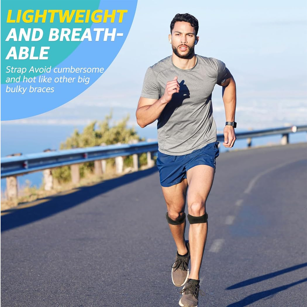 Idopick Patellar Tendon Support Strap 2 Pack,Knee Support and Pain Relief for Knee Pain Relief,Patella Band for Basketball, Jumpers Knee, Tendonitis, Running, Hiking, Soccer image number 4