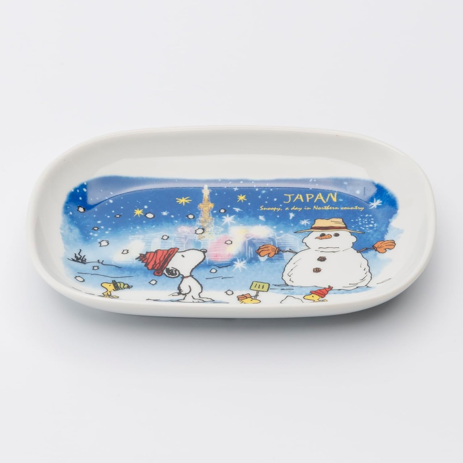 Peanuts 885488 Japanese Dinner Plate, Platter, Oval Plate, Width 7.5 X Depth 5.1 Inches (19 X 13 Cm), Microwave, Dishwasher Safe, Made in Japan image number 4