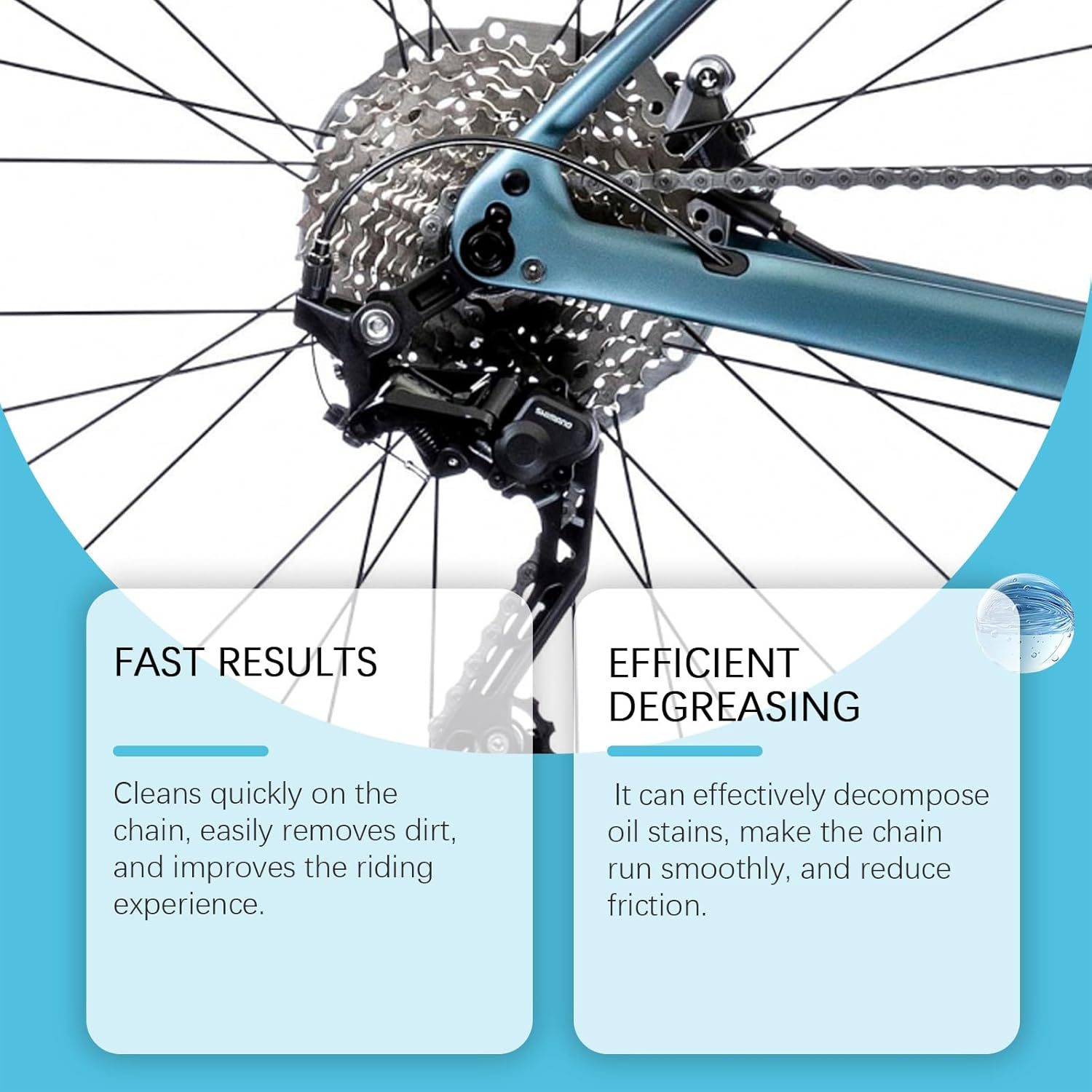 Bicycle Chain Cleaner Cleaning Bicycle Chain Degreasing anti Rust Chain Cleaner Spray,100Ml