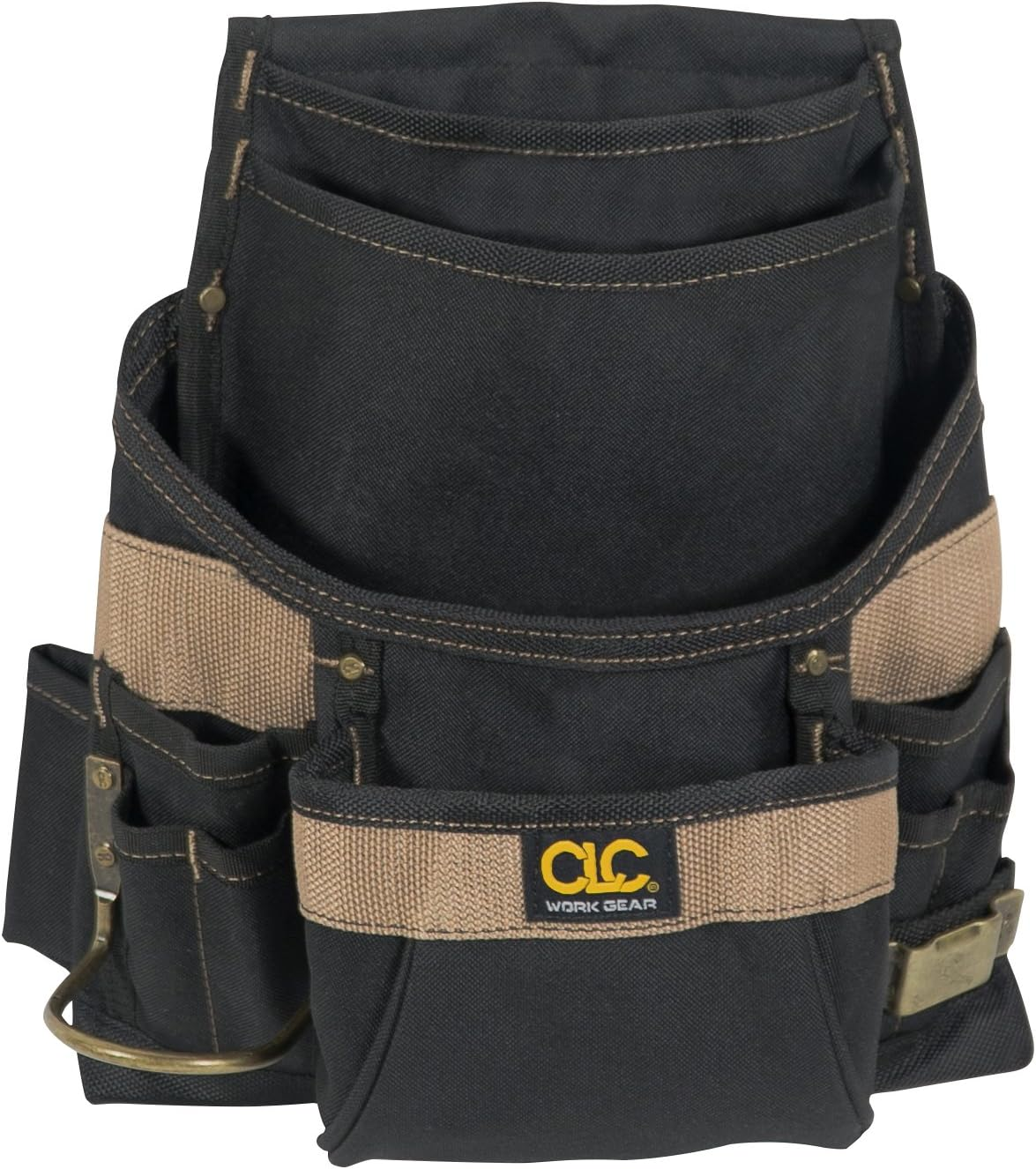 Custom Leathercraft 1620 Tool Bag, 11 Pockets, Steel Hammer Loop image number 1